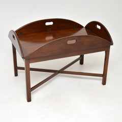 Antique Butler Tray Top Coffee Table