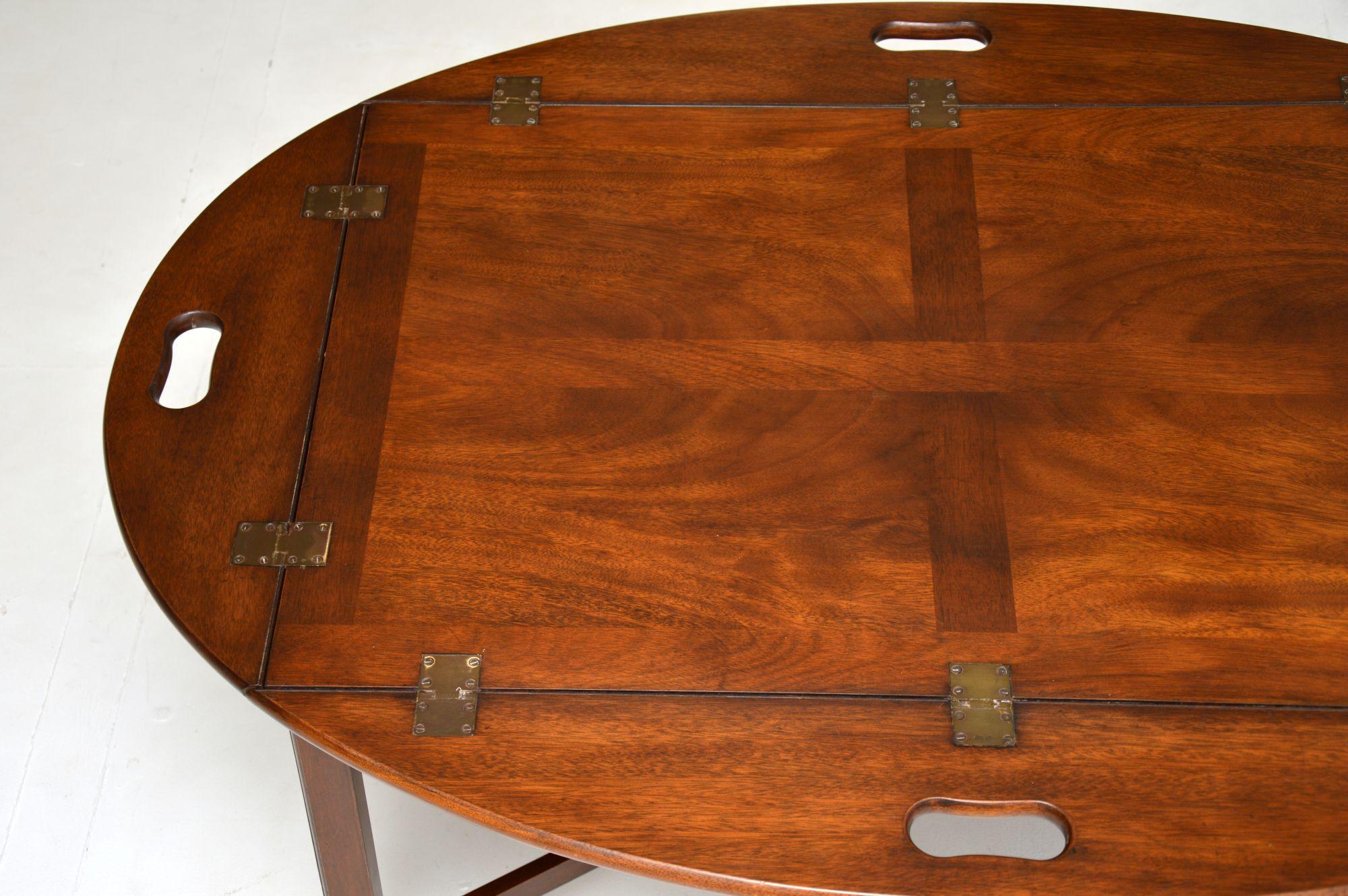 Chippendale Antique Butler Tray Top Coffee Table
