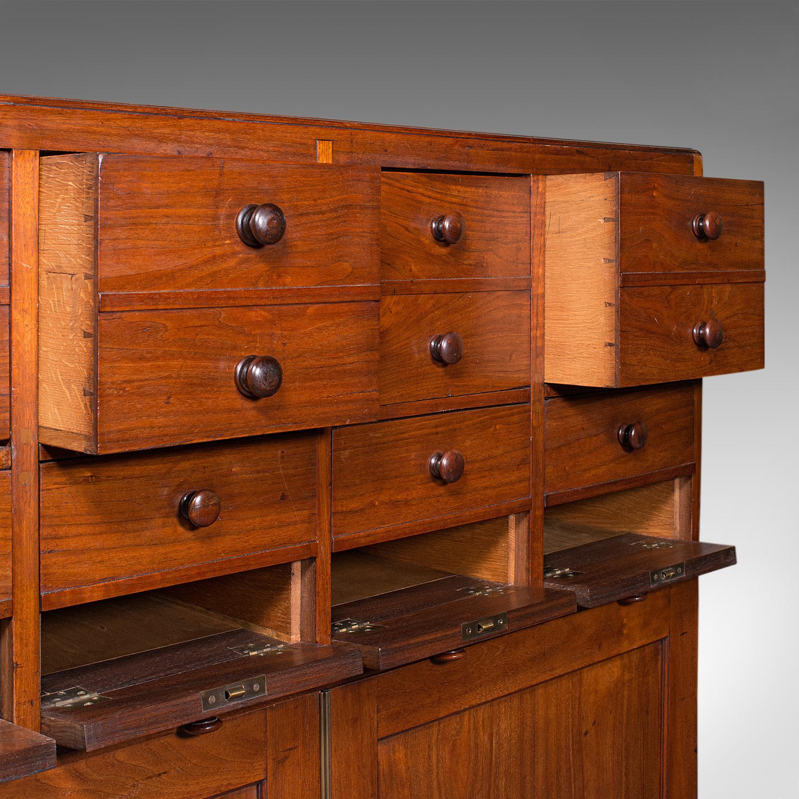 Antique Butler's Cabinet, English, Walnut, Estate, Chest of Drawers, Victorian For Sale 2