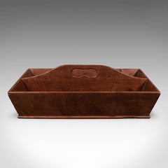 Antico carrello da maggiordomo, inglese, noce, casa di campagna, scatola da lavoro, vassoio, georgiano