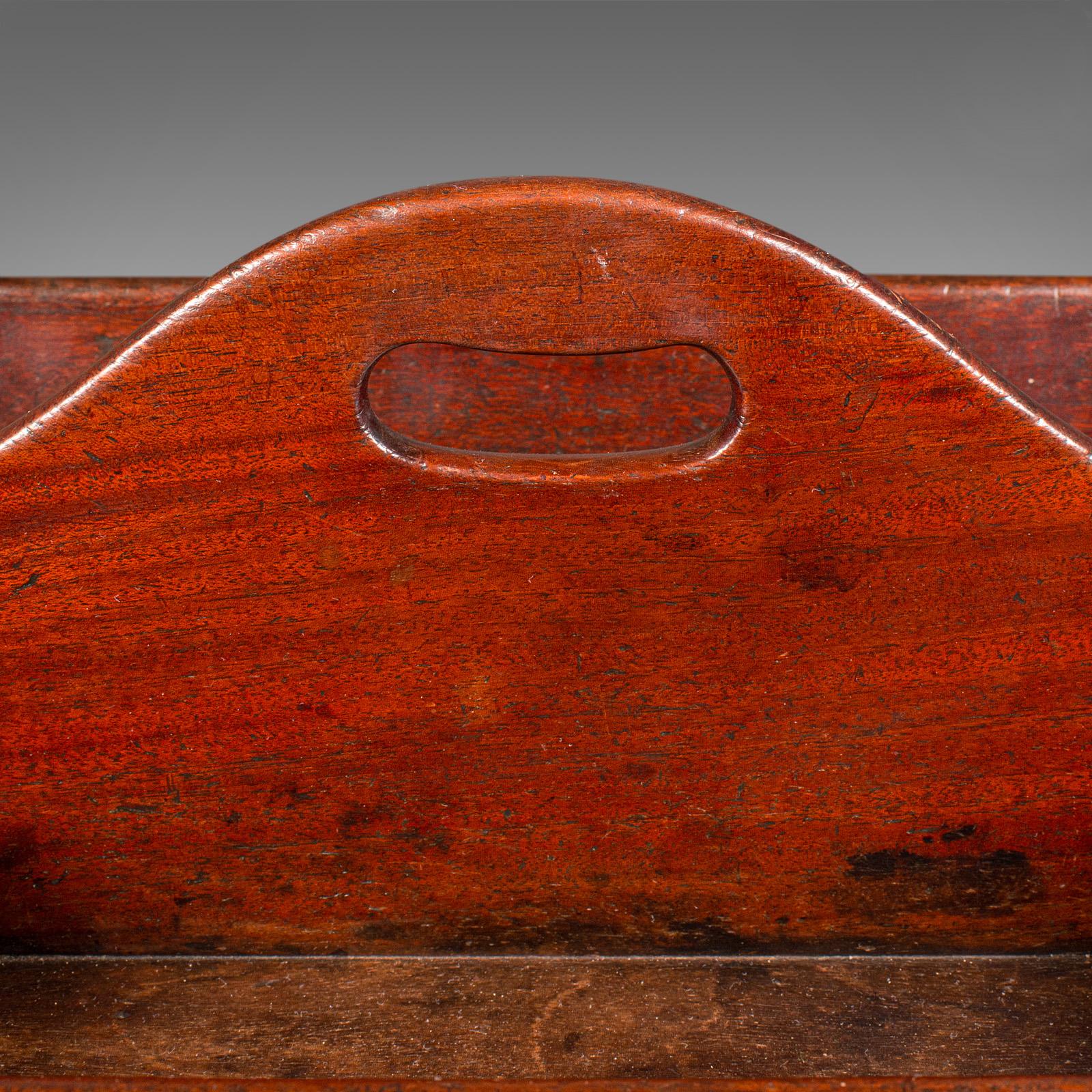 Antique Butler's Duties Trug, English, Two Division Cutlery Tray, Georgian, 1800 For Sale 1