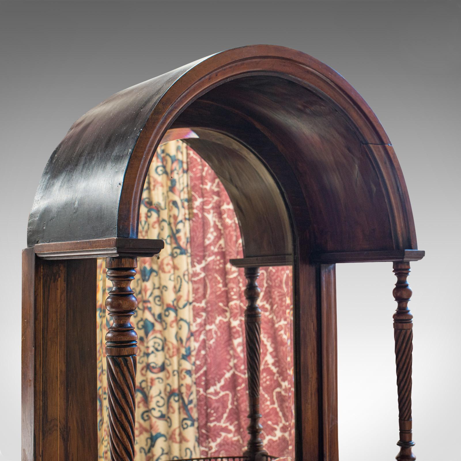 Antique Butler's Mirror, English, Rosewood, Dome Top, Wall, Victorian circa 1880 3