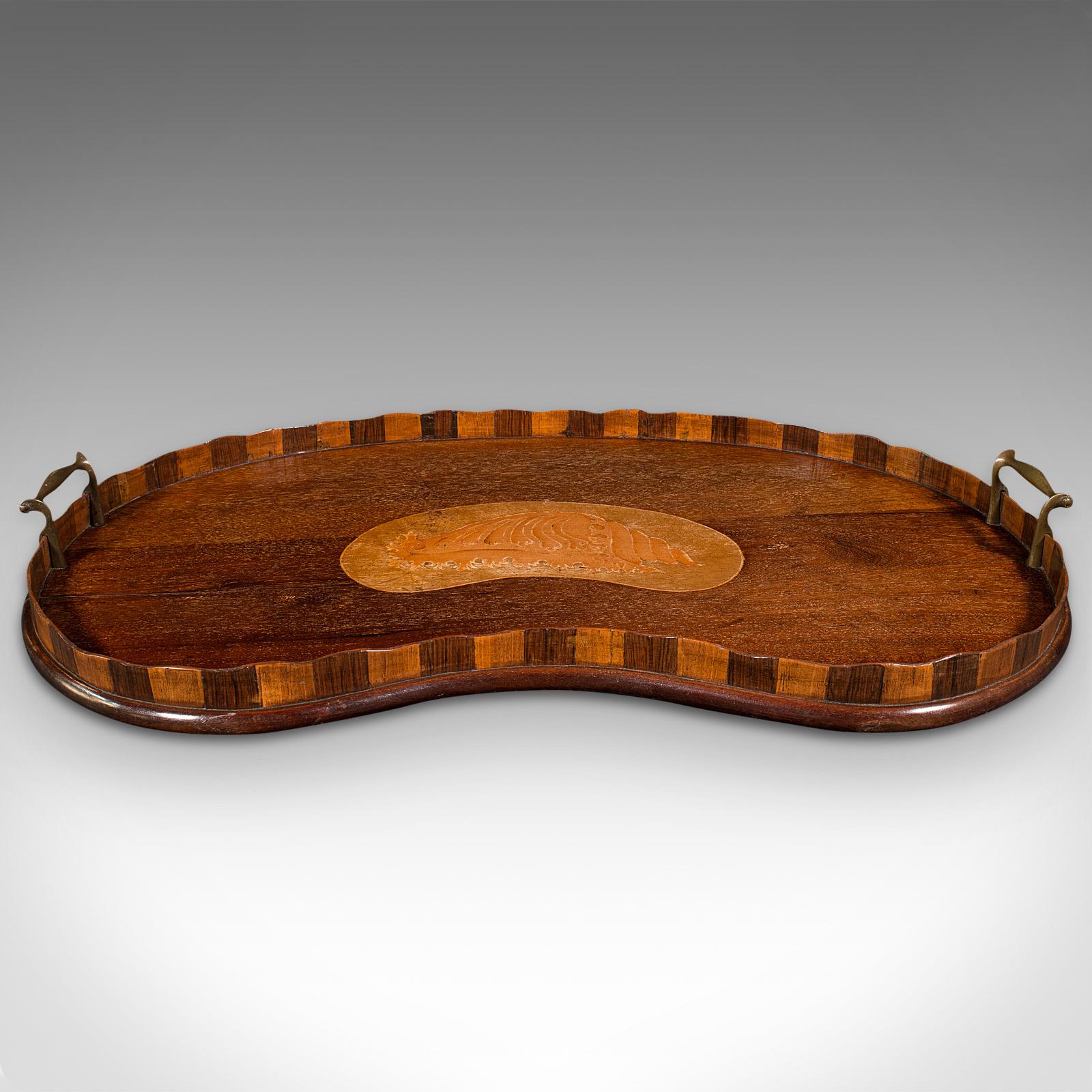 British Antique Butler's Serving Tray, English, Afternoon Tea Plater, Regency, c. 1820 For Sale