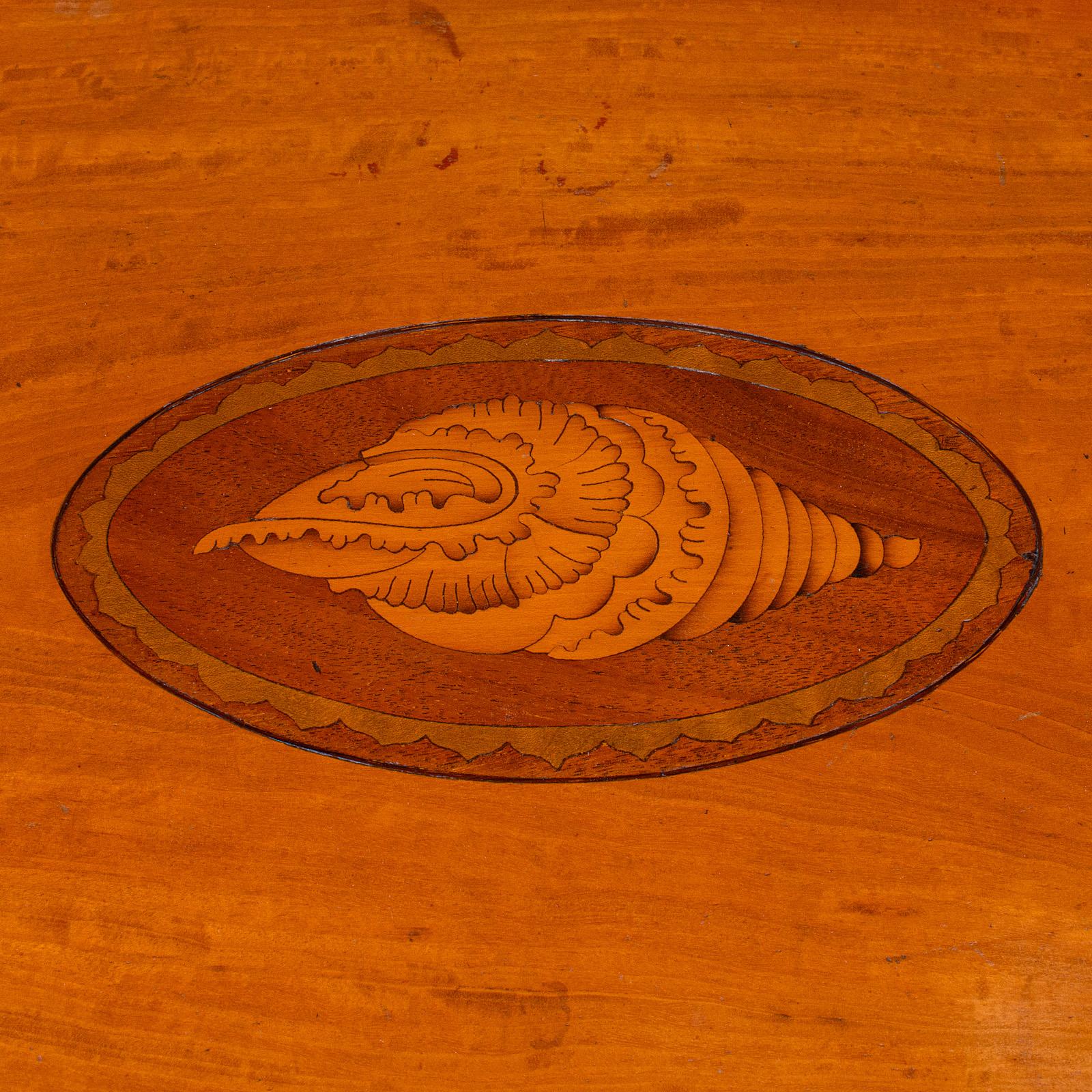 19th Century Antique Butler's Serving Tray, English Satinwood, Afternoon Tea Platter, Regency