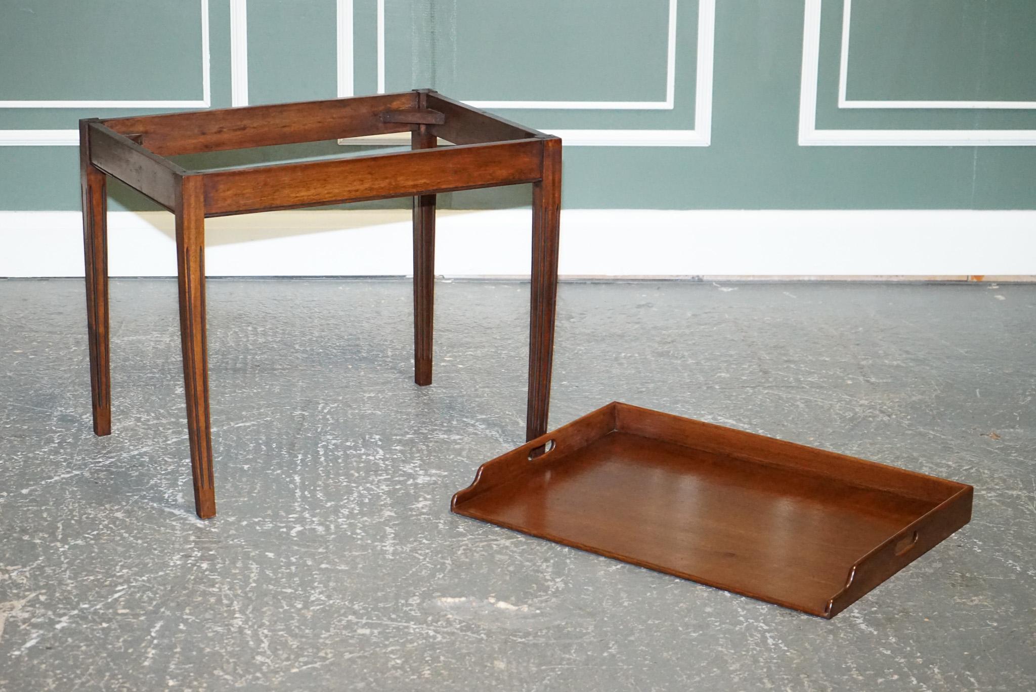 We are delighted to offer for sale this Lovely Antique Butler Mahogany Table.

Please carefully examine the pictures to see the condition before purchasing, as they form part of the description. If you have any questions, please message us.