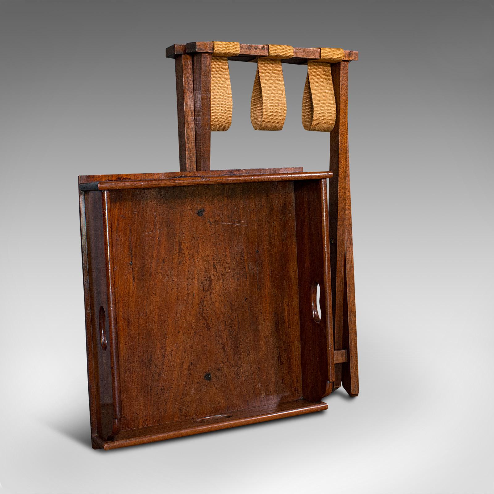 Antique Butler's Stand, English, Mahogany, Serving Tray, Rest, Victorian, C.1900 4