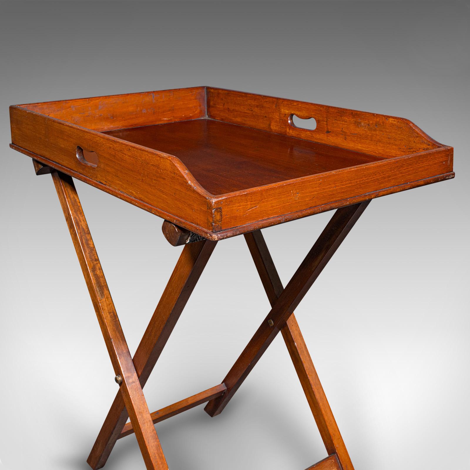 Antico stand del maggiordomo, inglese, vassoio per servire, poggiabevande, vittoriano, C.1860 in vendita 3