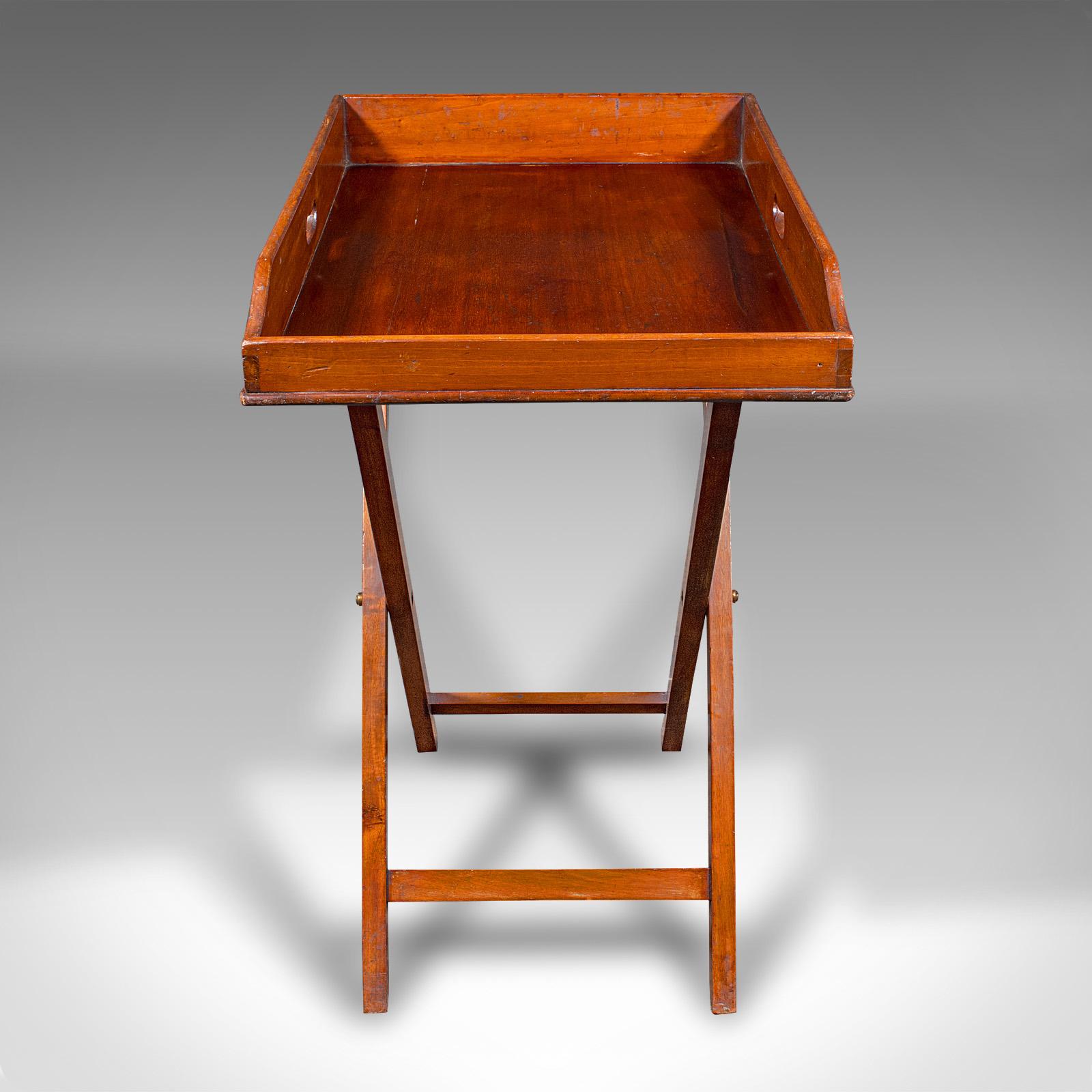 Vittoriano Antico stand del maggiordomo, inglese, vassoio per servire, poggiabevande, vittoriano, C.1860 in vendita