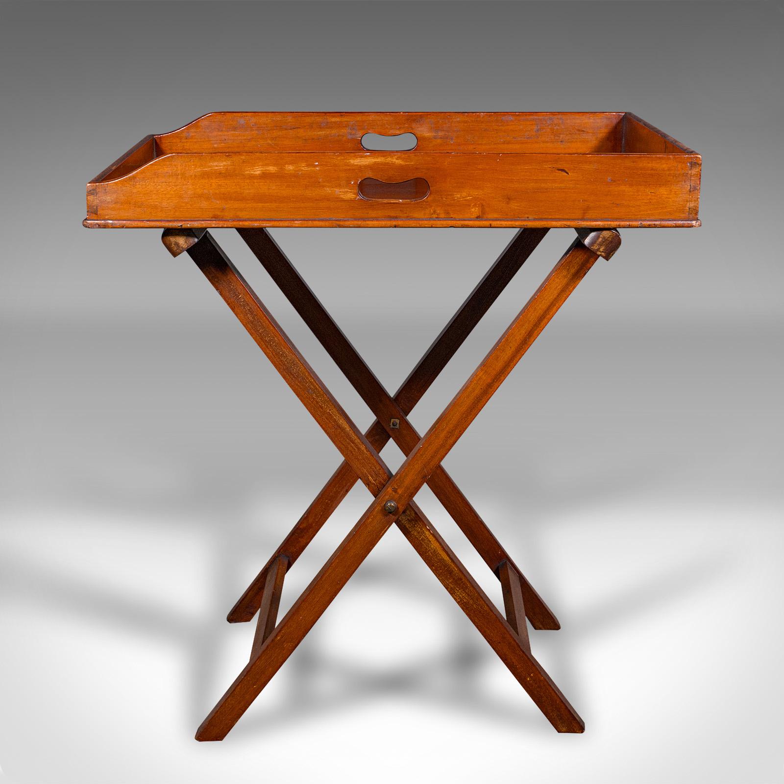 Metà XIX secolo Antico stand del maggiordomo, inglese, vassoio per servire, poggiabevande, vittoriano, C.1860 in vendita