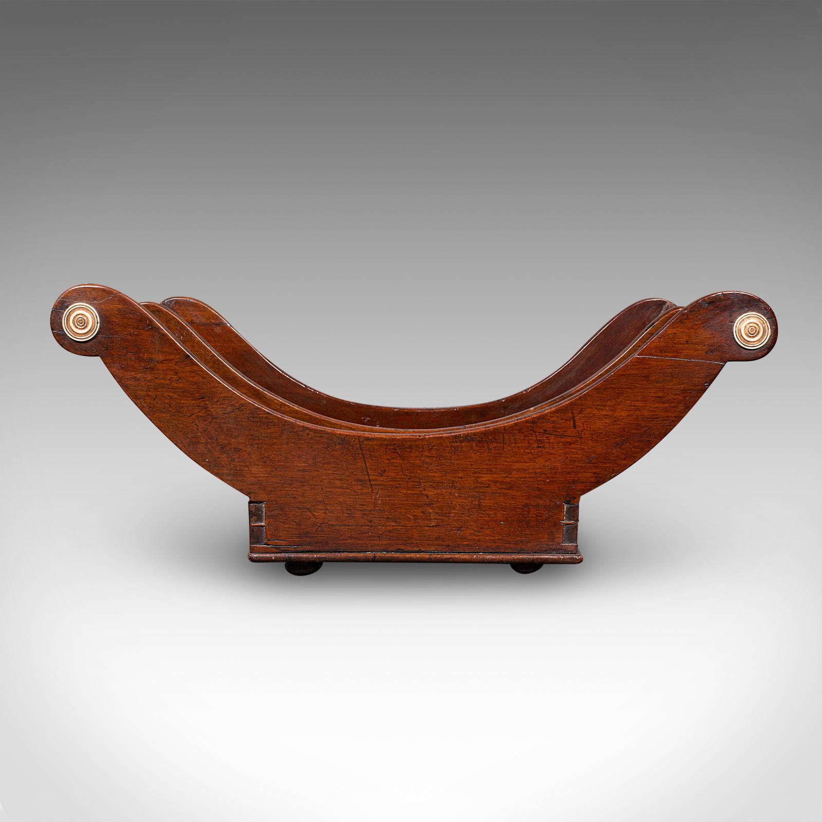 British Antique Butler's Stilton Stand, English, Cheese Truckle Crescent, Georgian, 1780 For Sale