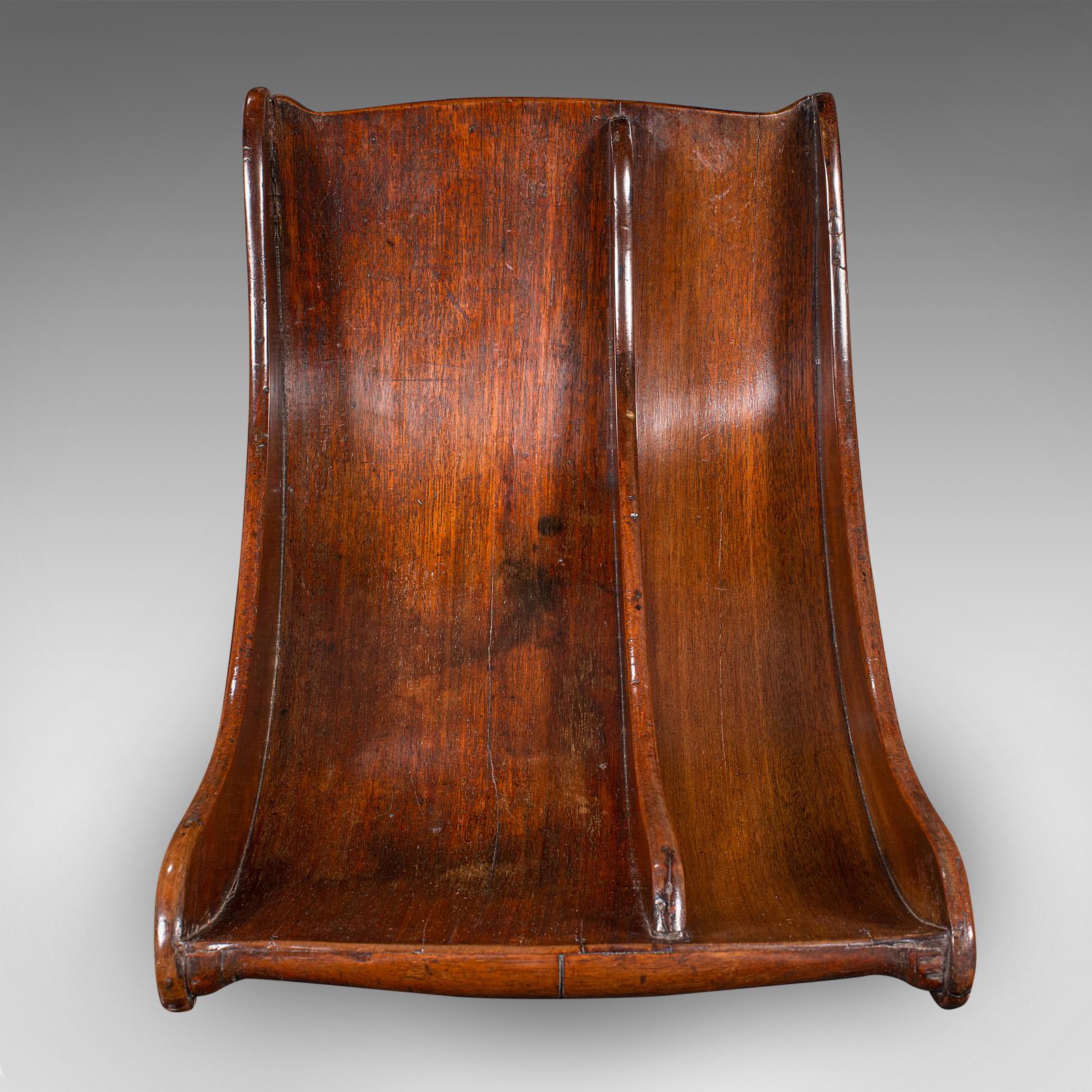 Antique Butler's Stilton Stand, English, Cheese Truckle Crescent, Georgian, 1780 For Sale 2