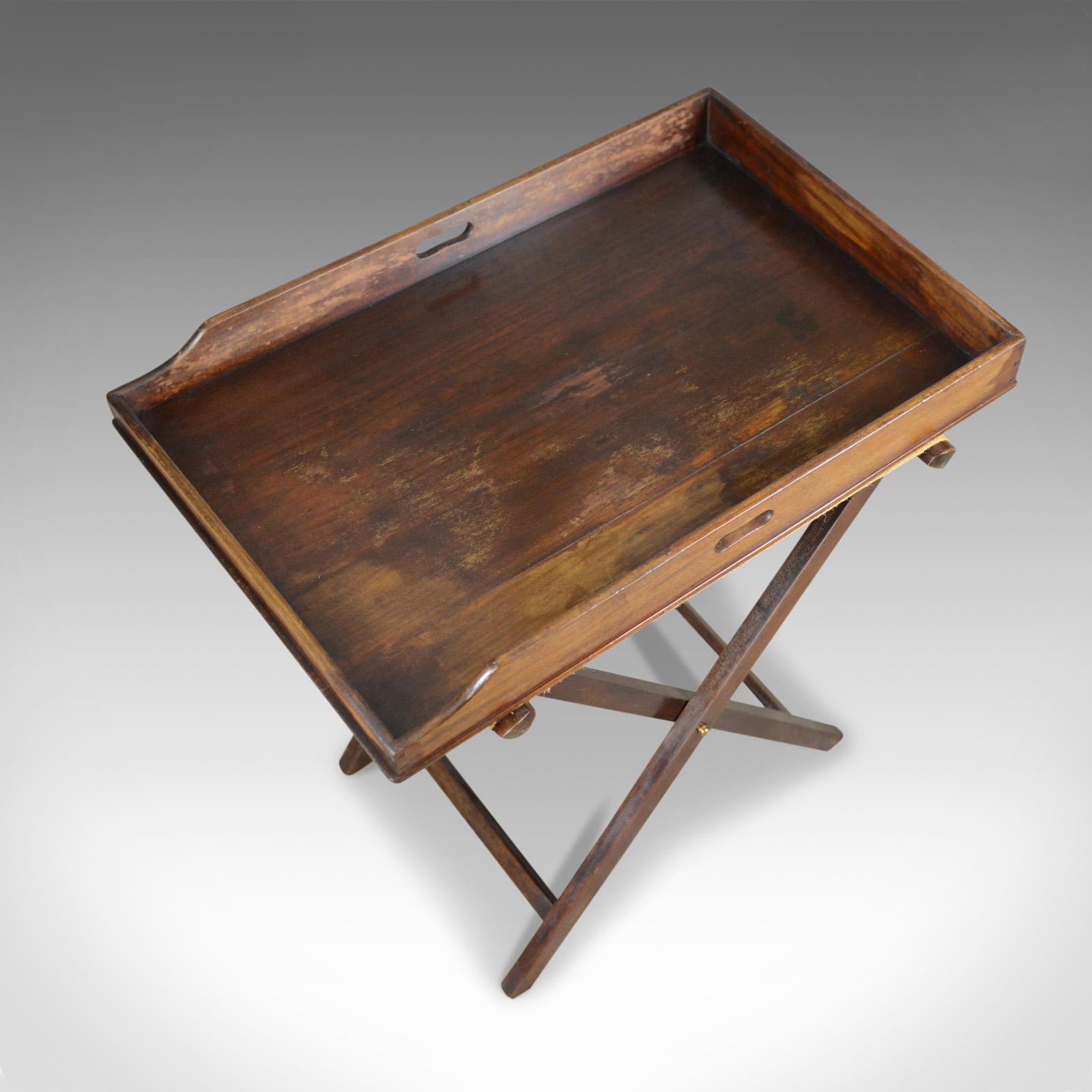 antique butlers tray table