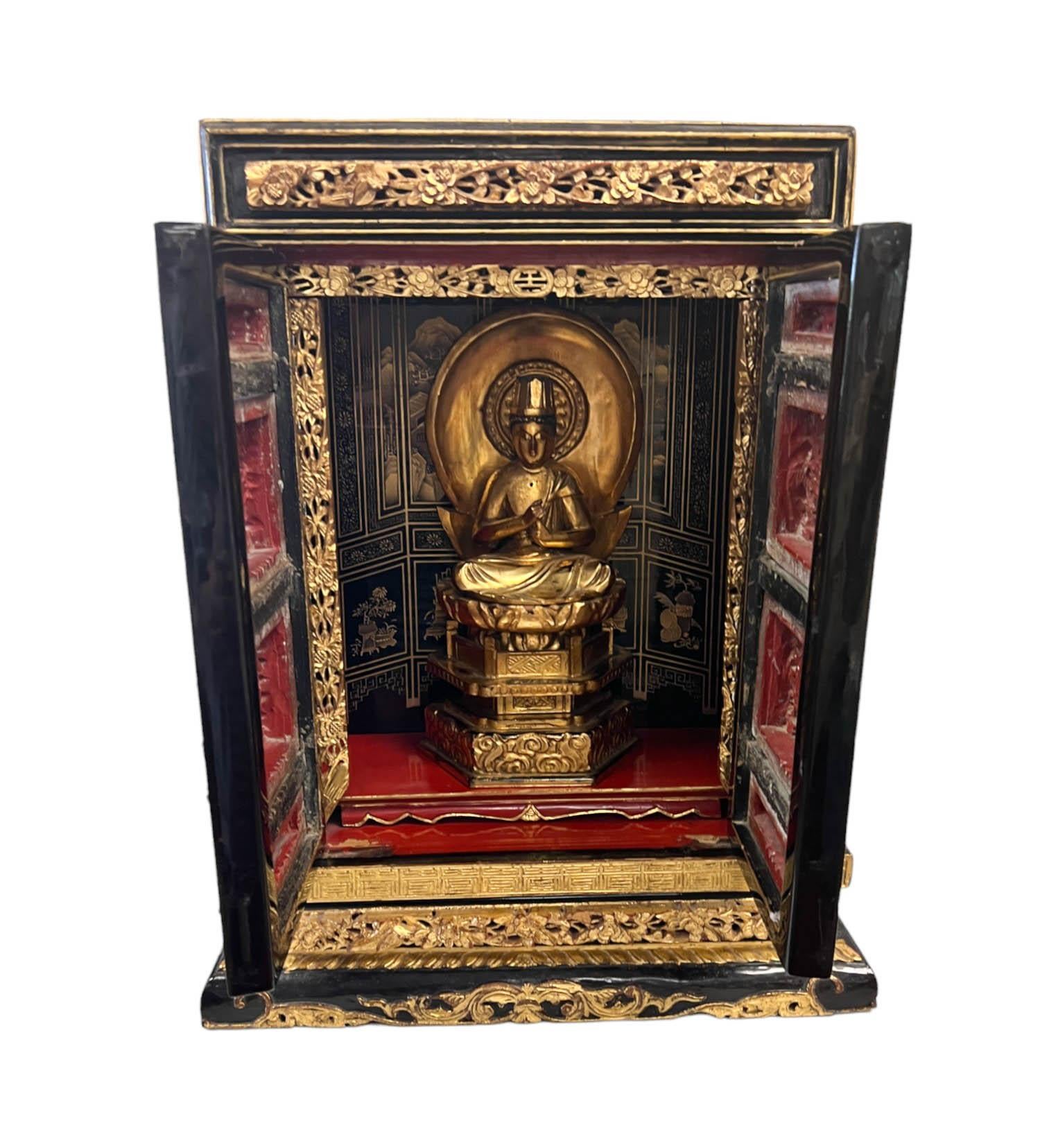 Asian Antique Butsudan Shrine For Sale