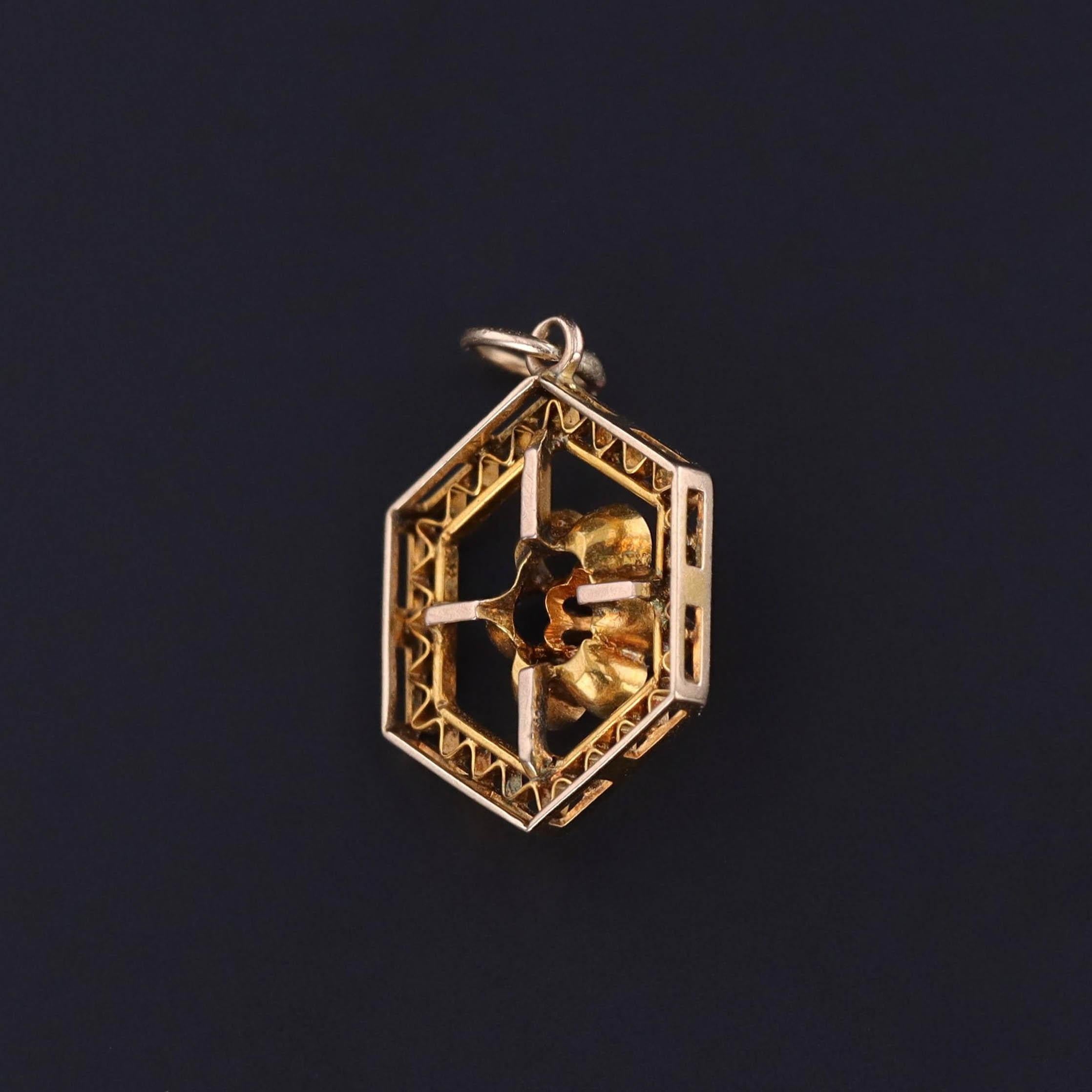 Edwardian Antique Buttercup Diamond Flower Pendant of 10k Gold For Sale
