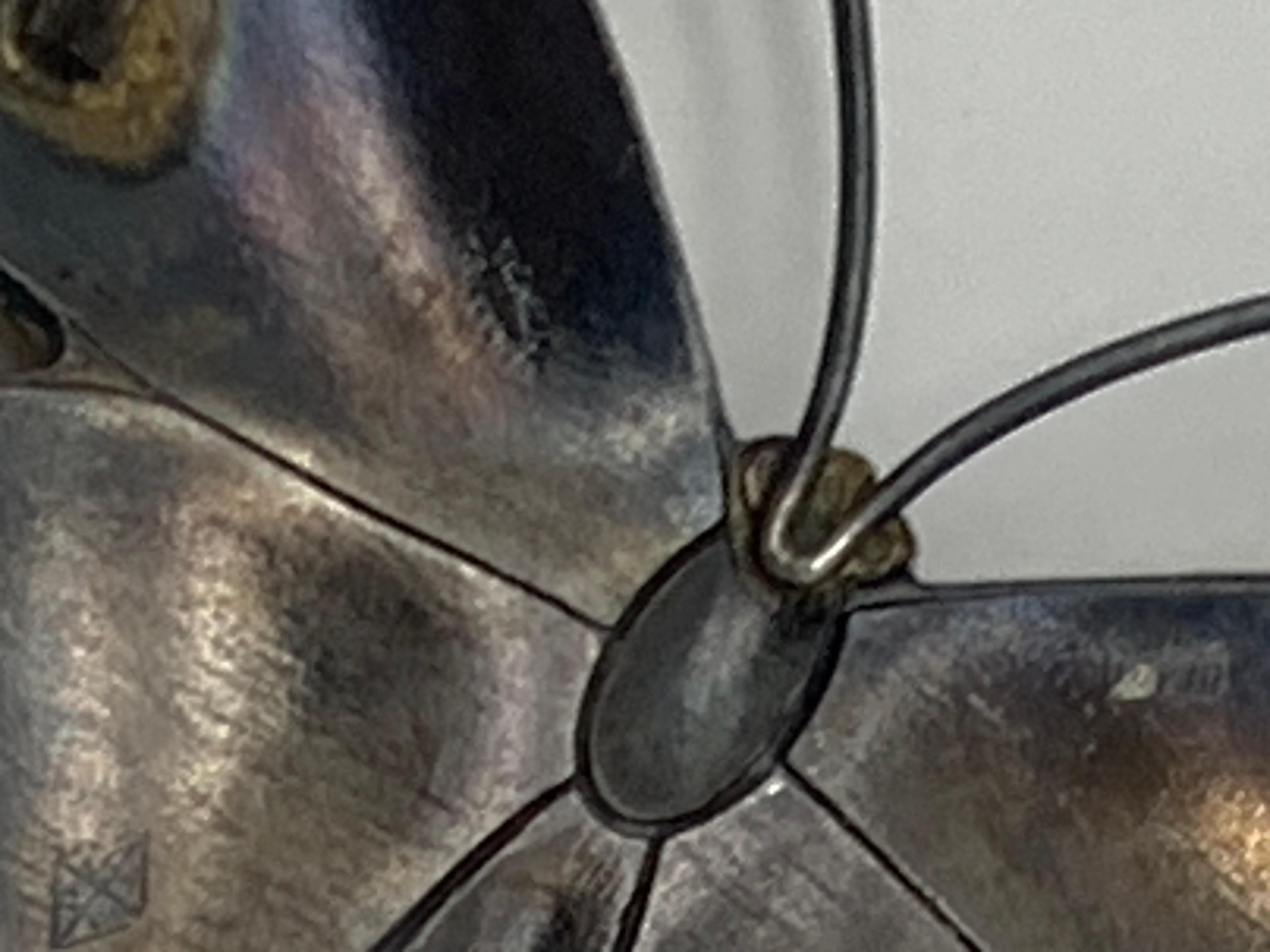 Antique Butterfly Brooch David Anderson Norway Sterling Silver Guilloché Enamel For Sale 3