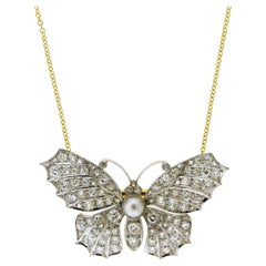 Antique Butterfly Diamond Brooch-Pendant, Circa 1880–1900