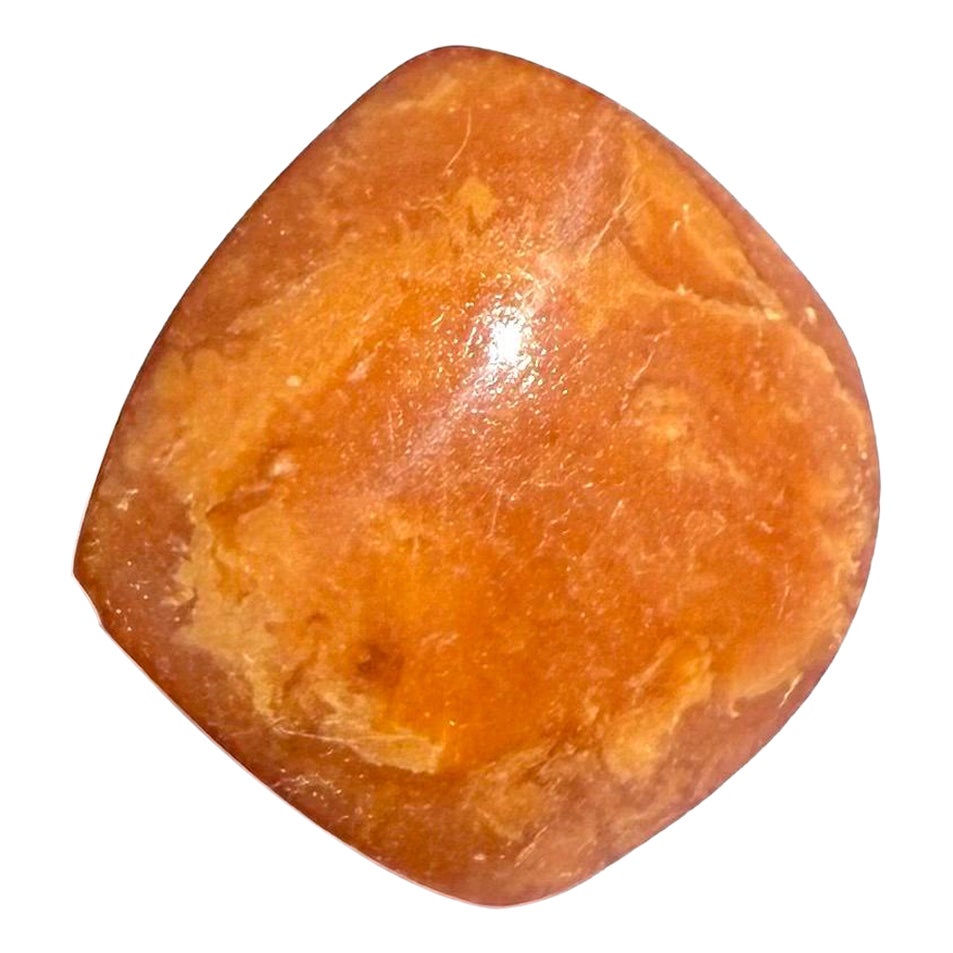 Antike Butterscotch-Bernstein-Brosche