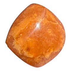 Broche antiguo de ámbar caramelo