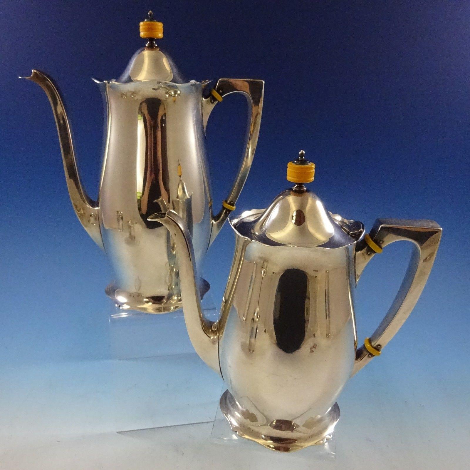 American Antique by Wallace Sterling Silver Tea Set 5-Piece