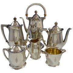 Antique by Wallace Sterling Silver Tea Set 6-Piece #3370