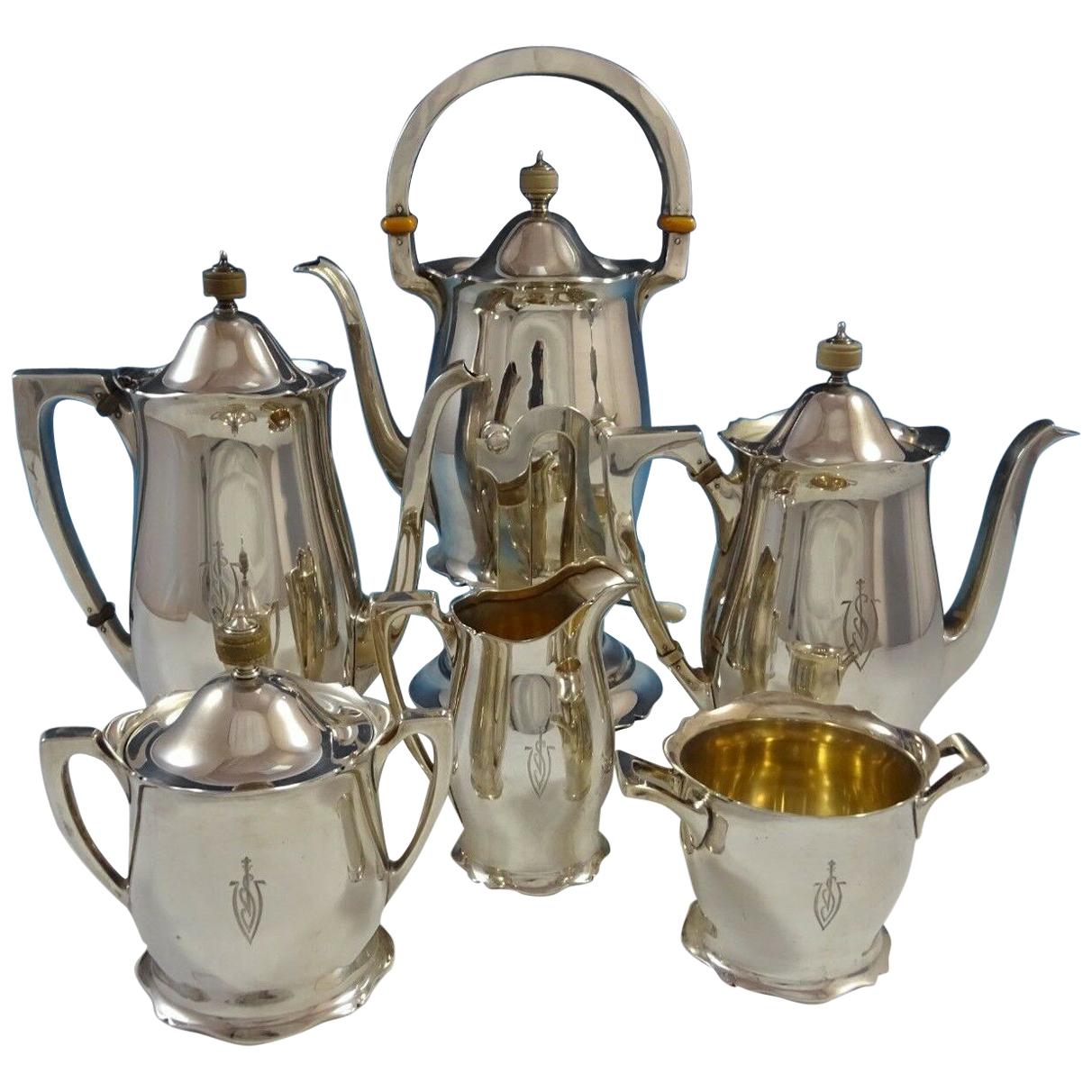Antique by Wallace Sterling Silver Tea, Set of 6 Pieces #3370