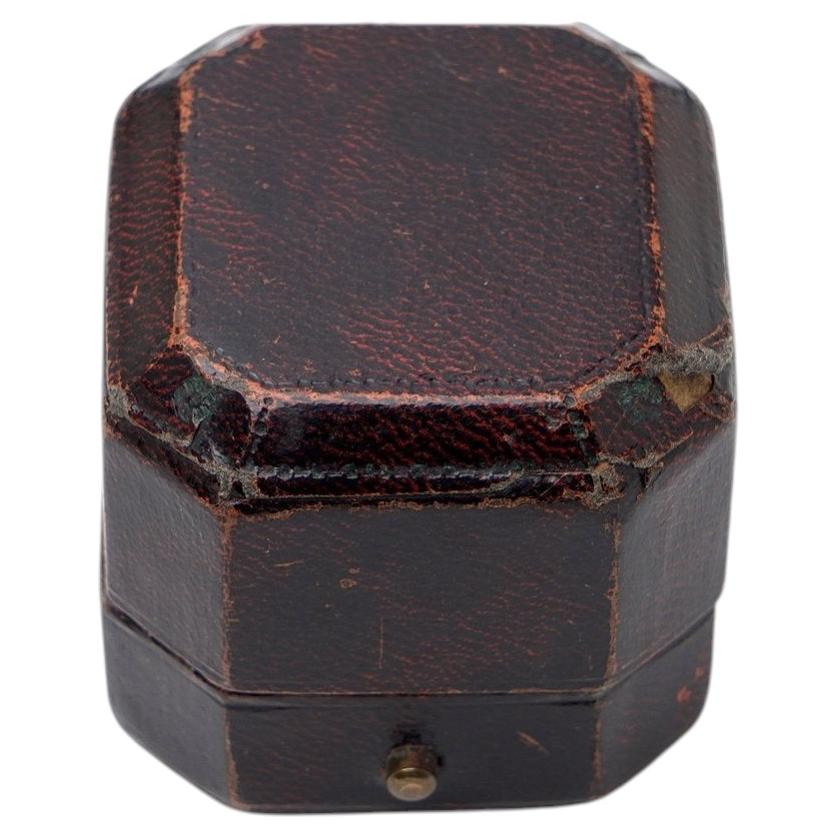 Antique Byford & Son Liverpool Leather Ring Box