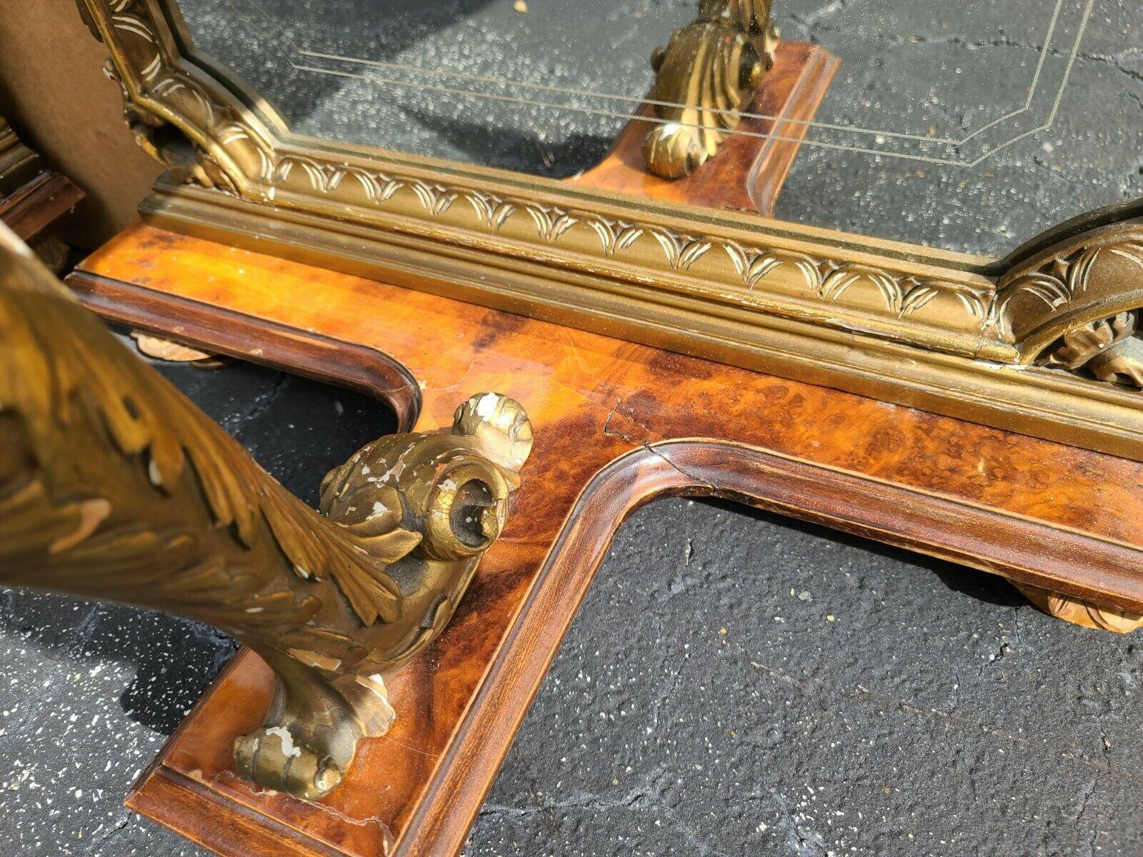 Antique c 1900 Italian Neoclassical Mirrored Marble Nightstands 2