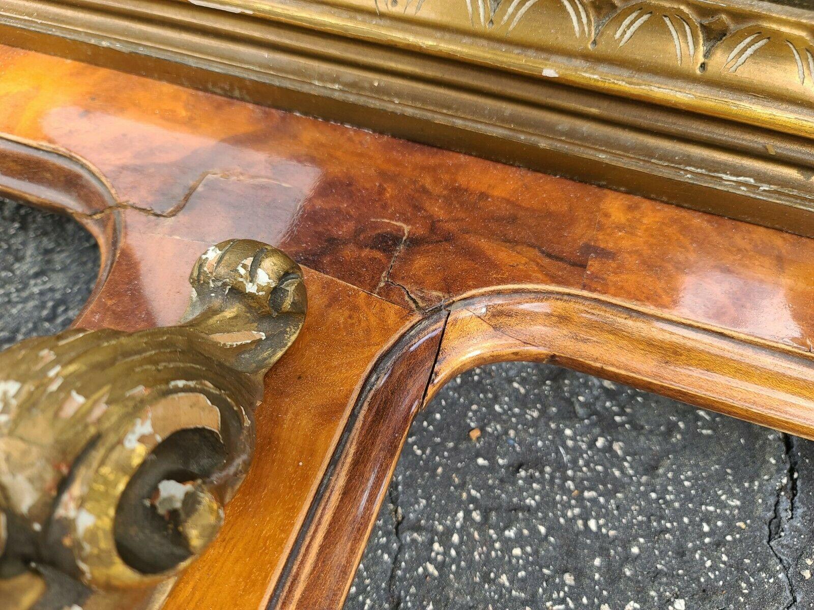 Antique c 1900 Italian Neoclassical Mirrored Marble Nightstands 3