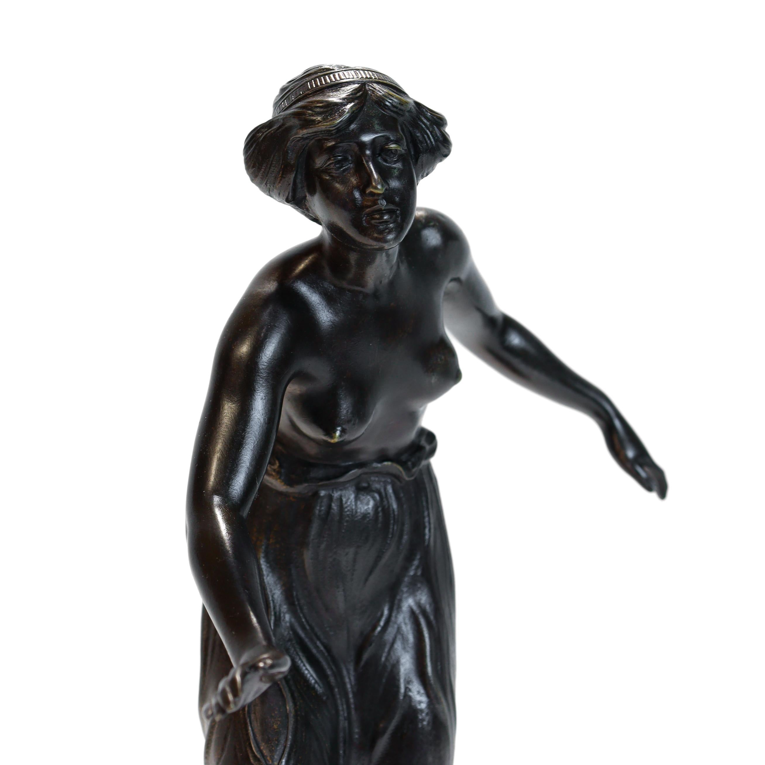 Antica scultura in bronzo di C. Rochlitz 