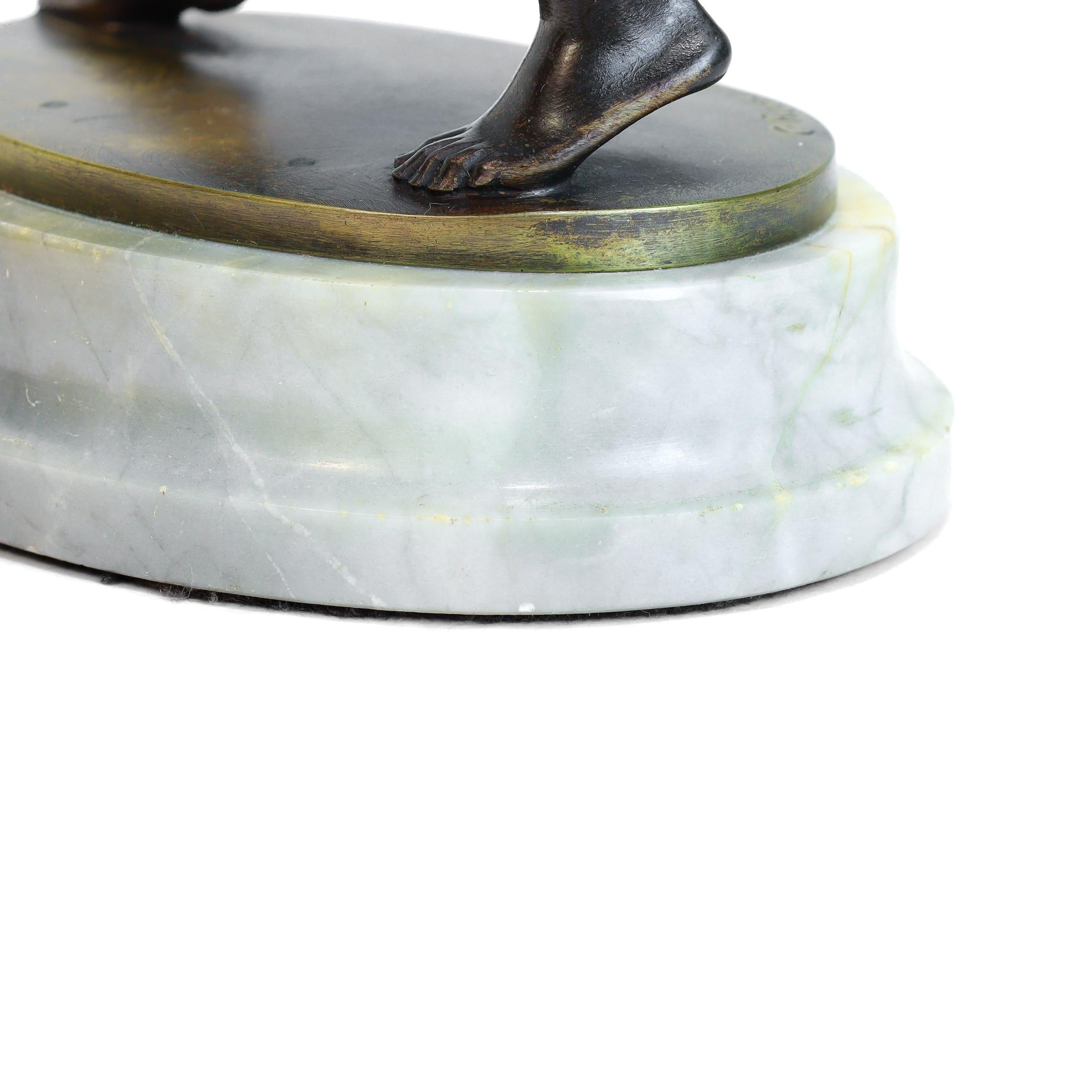Antica scultura in bronzo di C. Rochlitz 