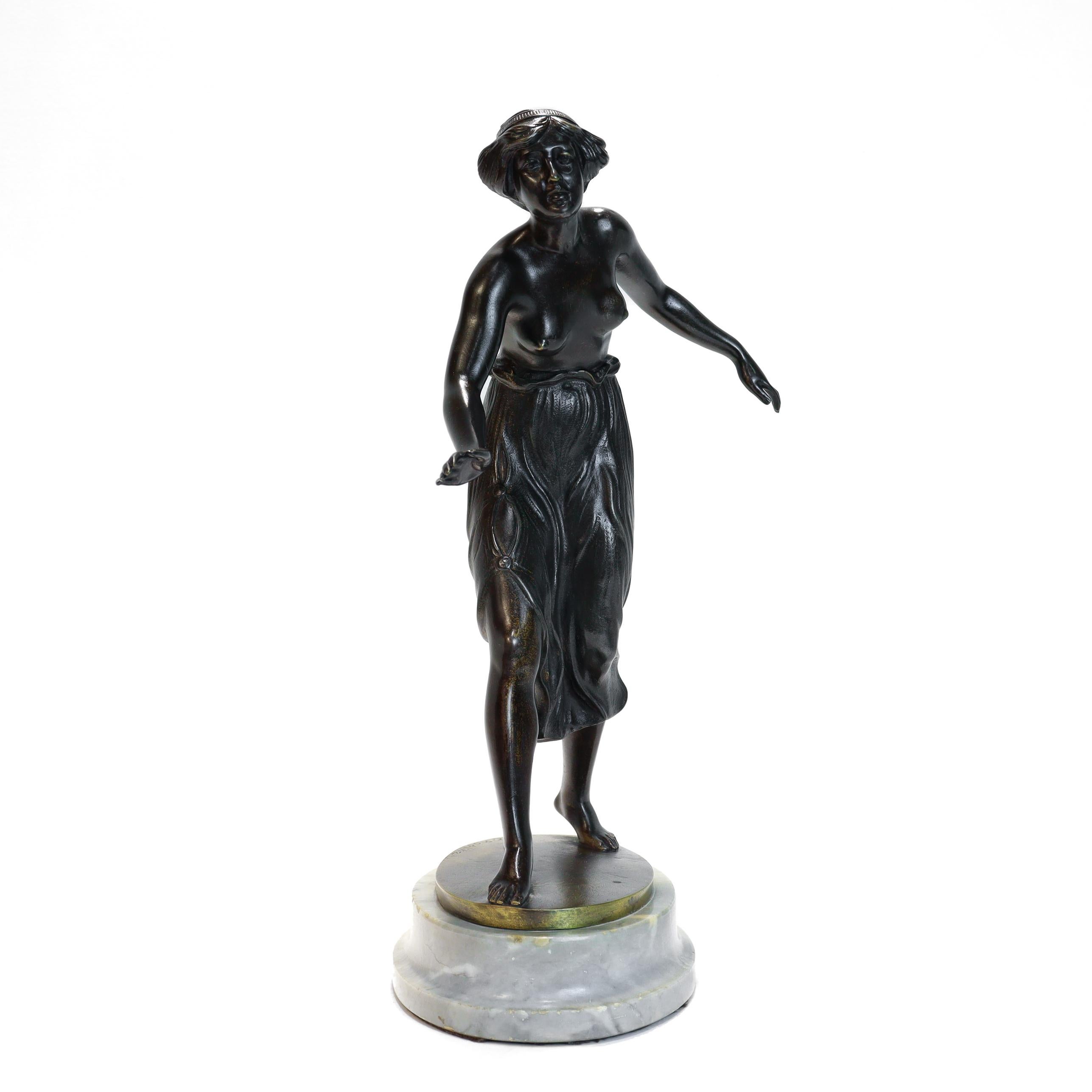 Antica scultura in bronzo di C. Rochlitz 