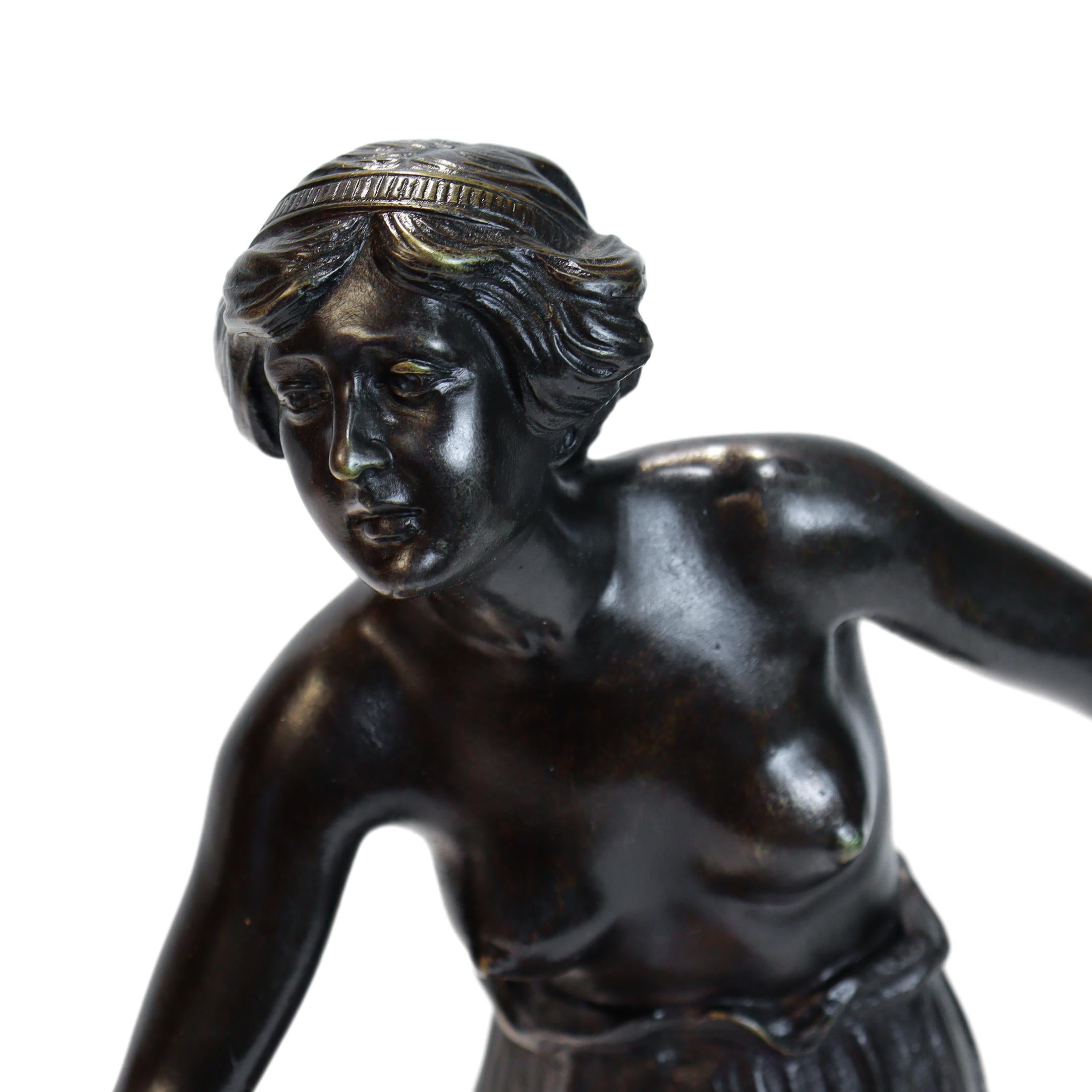 Antica scultura in bronzo di C. Rochlitz 