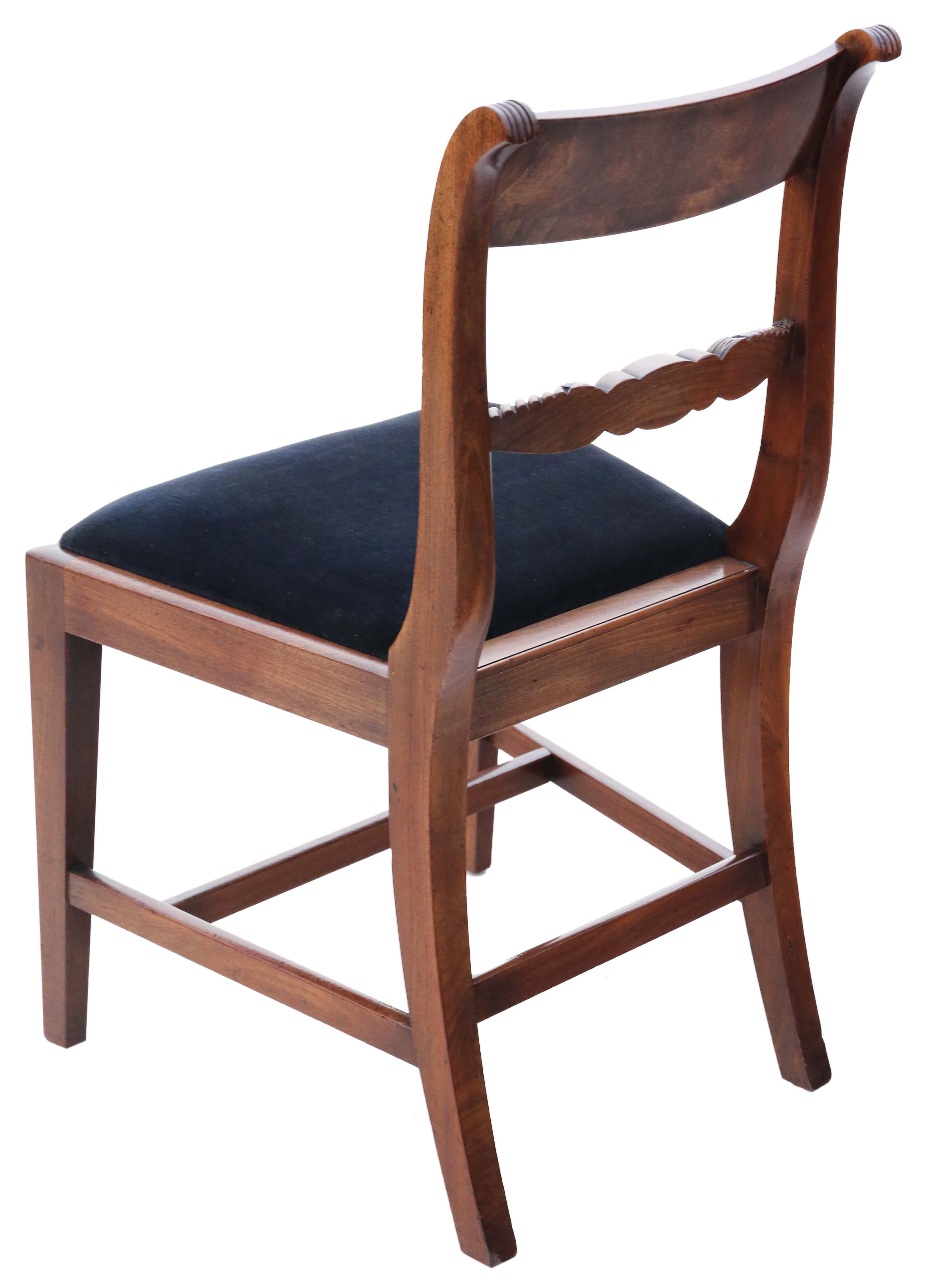 Antike Regency-Mahagoni-Esszimmerstühle aus C1830 - 8er-Set (6 Plus 2), feine Qualität im Angebot 2