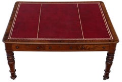 Antique c.1840 Large 19th Century Partners Writing Library Desk – Fine Quality