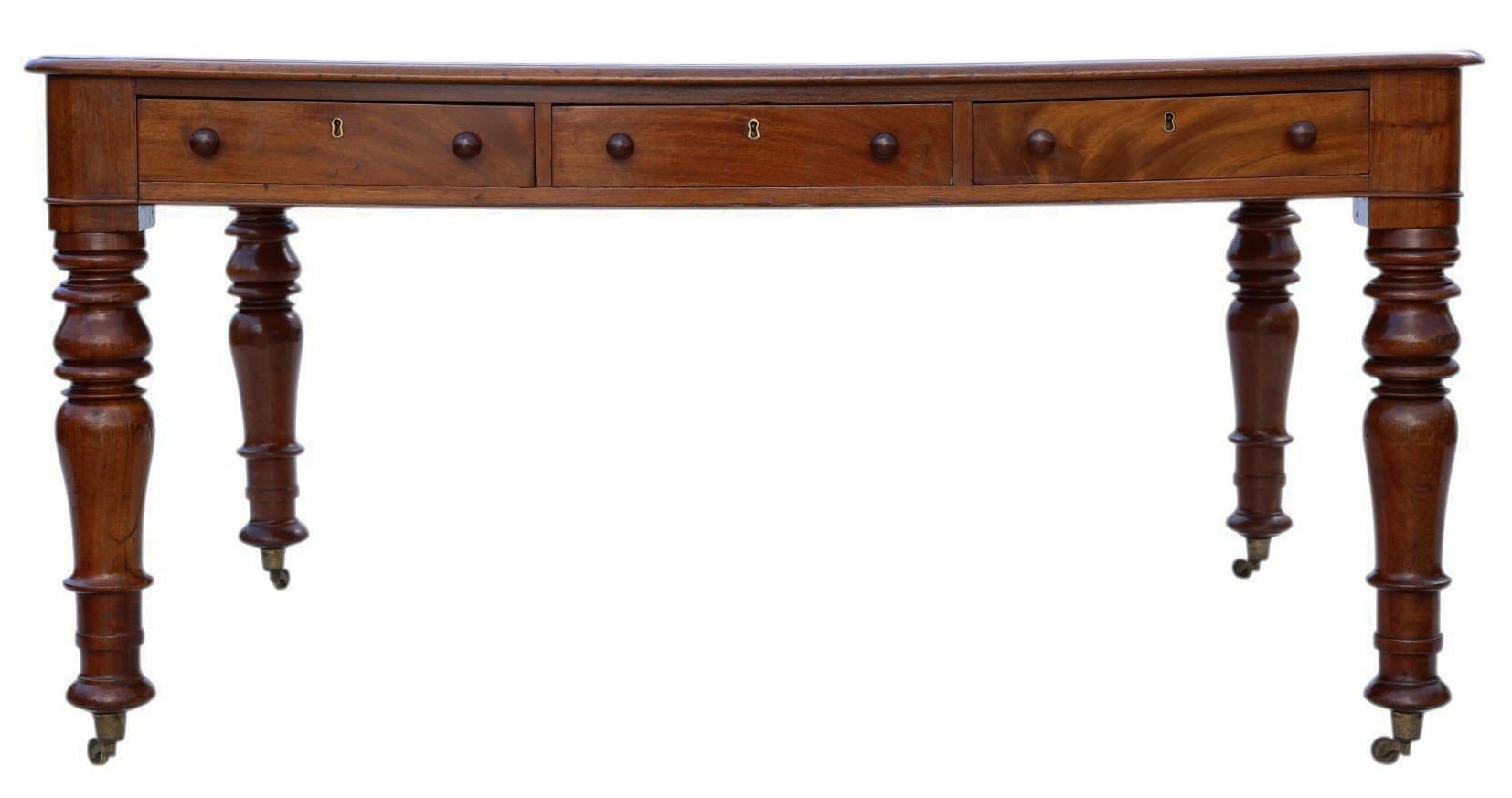 Britannique Ancienne c.1840 Grande bibliothèque à écrire des partenaires du 19e siècle - Belle qualité en vente