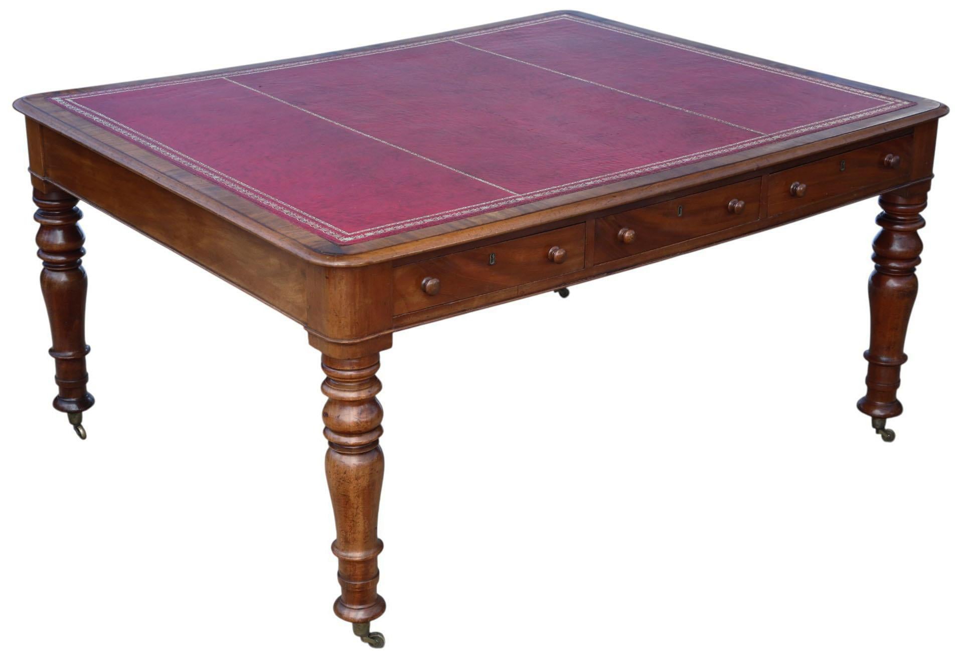 Milieu du XIXe siècle Ancienne c.1840 Grande bibliothèque à écrire des partenaires du 19e siècle - Belle qualité en vente