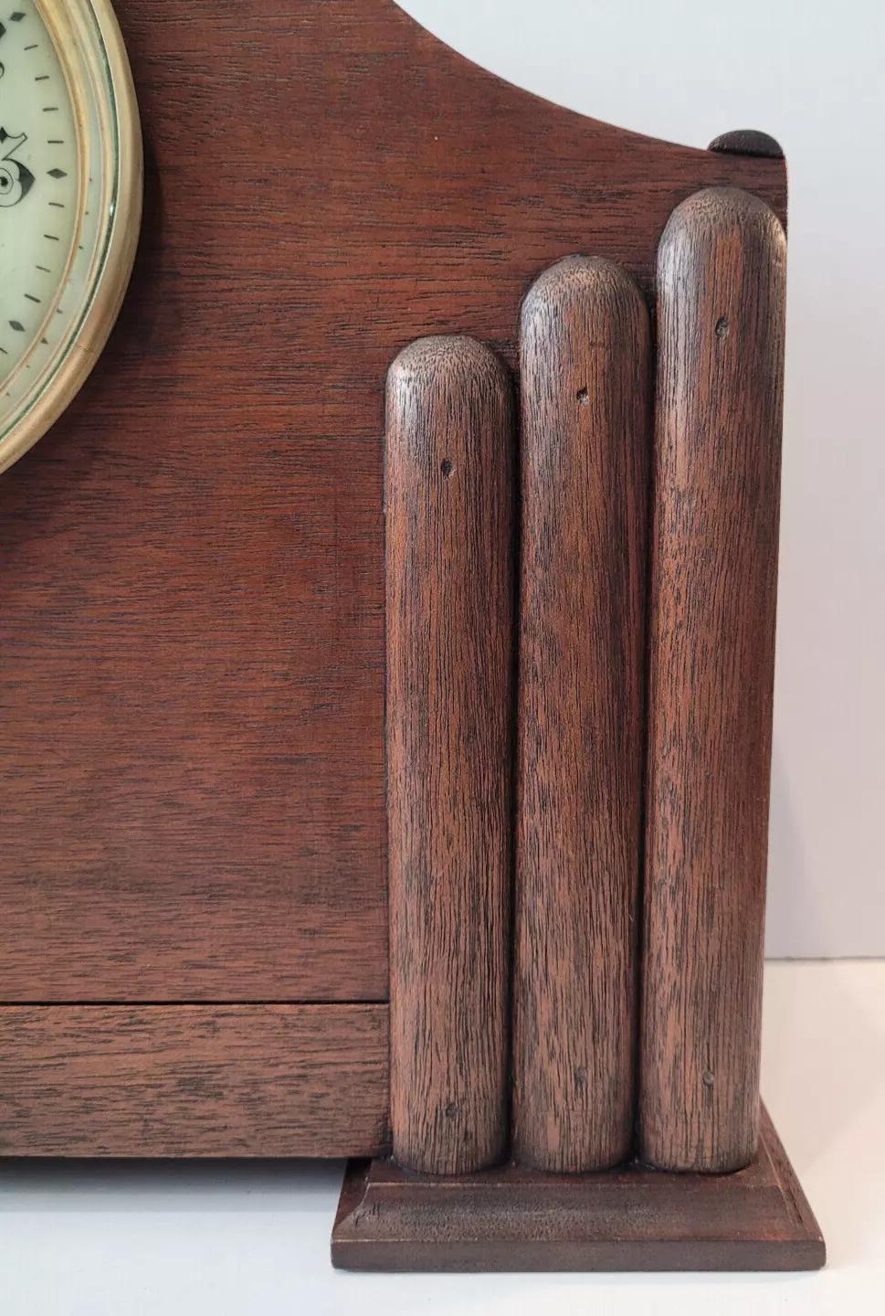 Antique c1860’s French “Japy Frères” Chiming Clock with Visible Brocot Movement For Sale 1