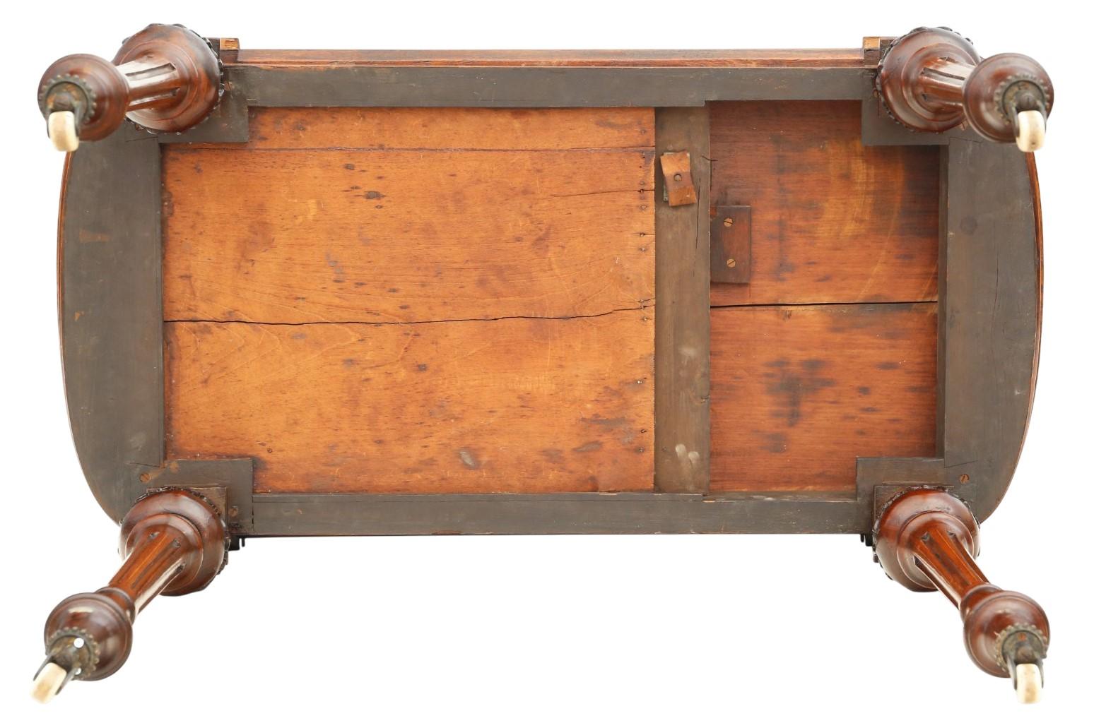 Antico tavolo da gioco vittoriano in mogano e radica di noce del 1880 circa - Qualità pregiata del 19° C. in vendita 3