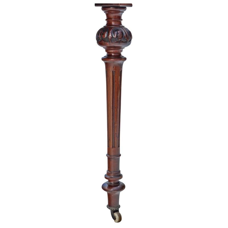 Antico tavolo da gioco vittoriano in mogano e radica di noce del 1880 circa - Qualità pregiata del 19° C. in vendita 4