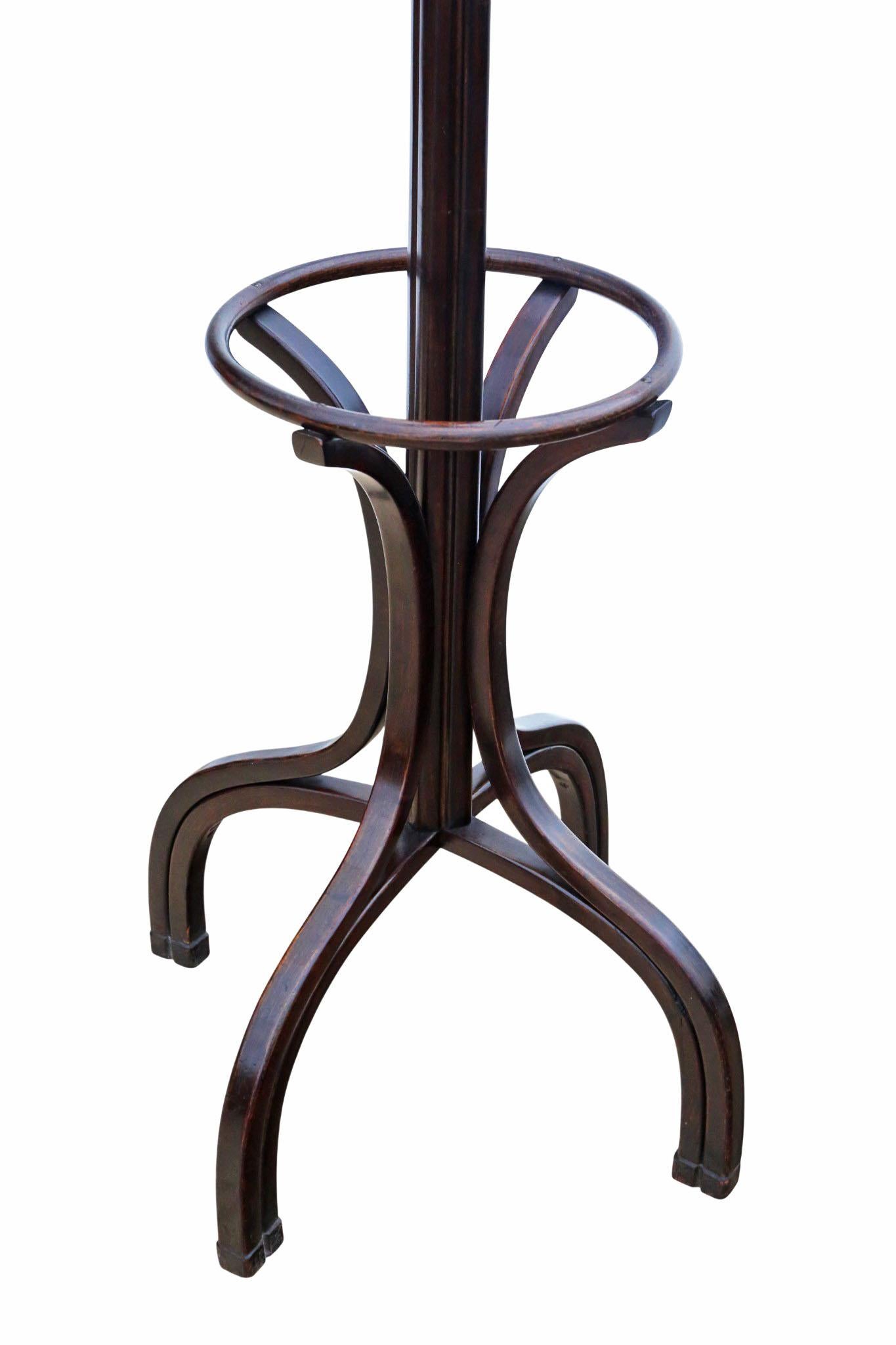 Britannico Antico cavalletto da sala in legno di bentwood del 1900 - Qualità pregiata per cappelli, coates e bastoni in vendita