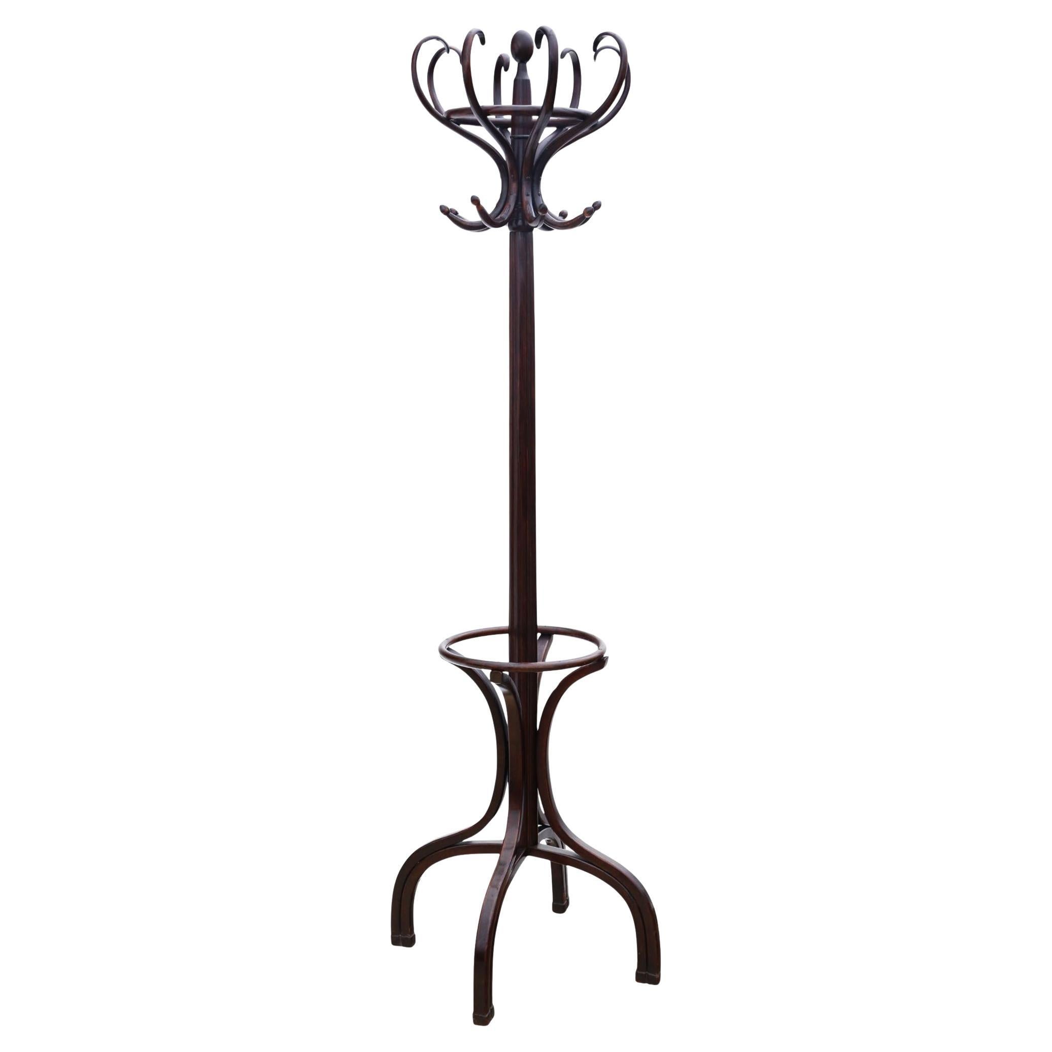 A.I.C. Hall ancien en bois de Bentwood - Belle qualité pour les chapeaux, les manteaux et les bâtons