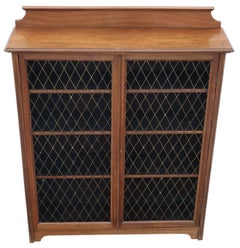 Antike c.1900 Feine Qualität Nussbaum Bücherregal - Verstellbare Regale