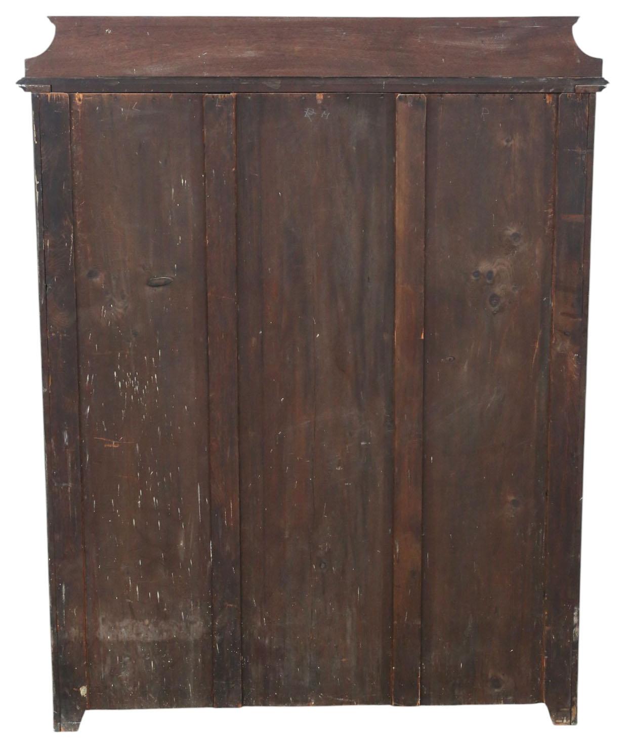 Antiguo c.1900 Librería de nogal de gran calidad - Estantes de exposición ajustables en venta 2