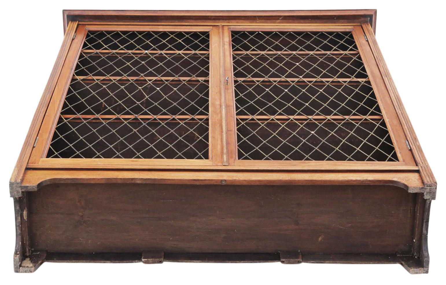 Antiguo c.1900 Librería de nogal de gran calidad - Estantes de exposición ajustables en venta 3