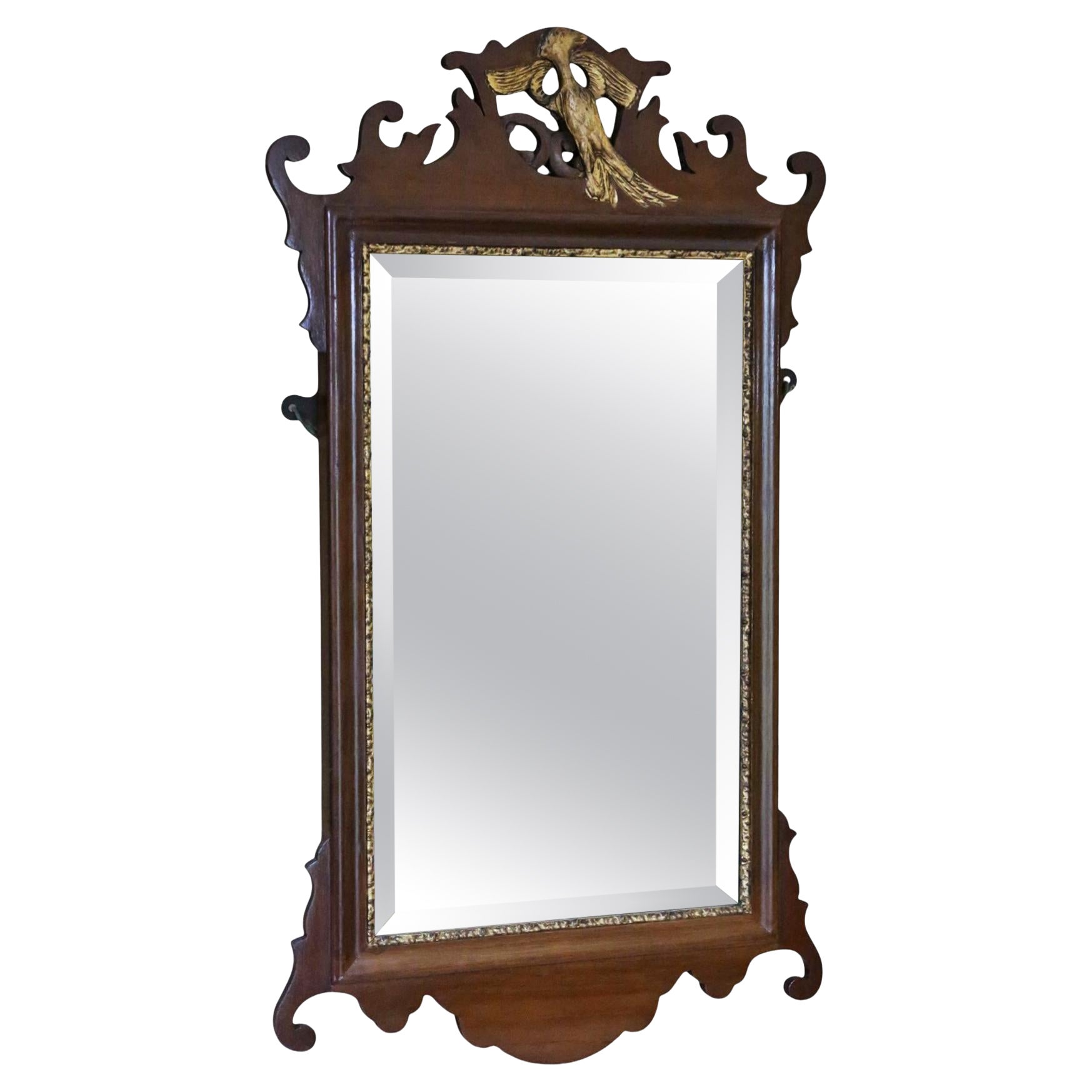 Antique A.I.C C C'est un miroir de style néo-géorgien - Acajou fretté