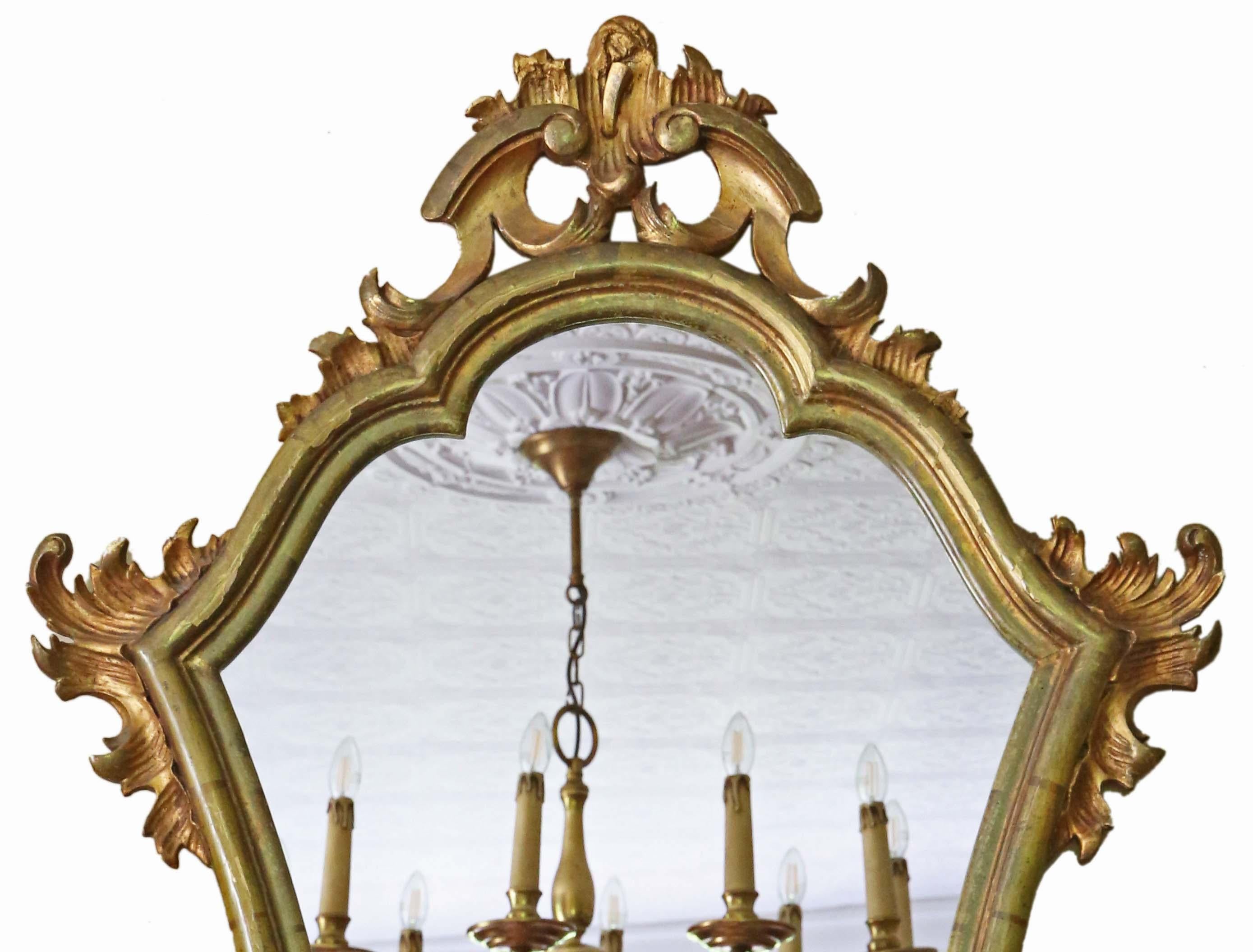 Antique Mirror da parete in legno dorato del XIX secolo - Qualità In condizioni buone in vendita a Wisbech, Cambridgeshire