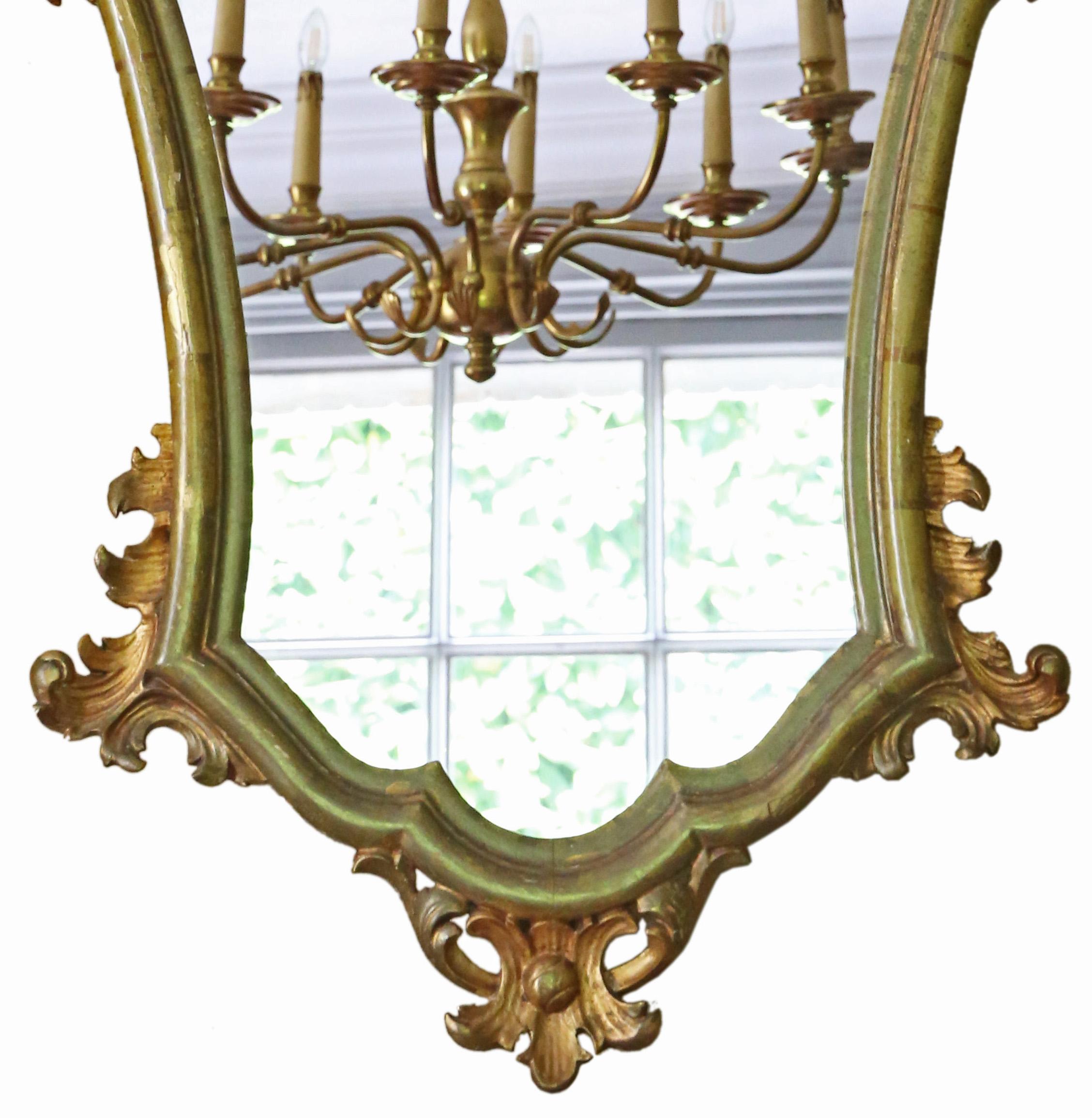 Inizio XX secolo Antique Mirror da parete in legno dorato del XIX secolo - Qualità in vendita