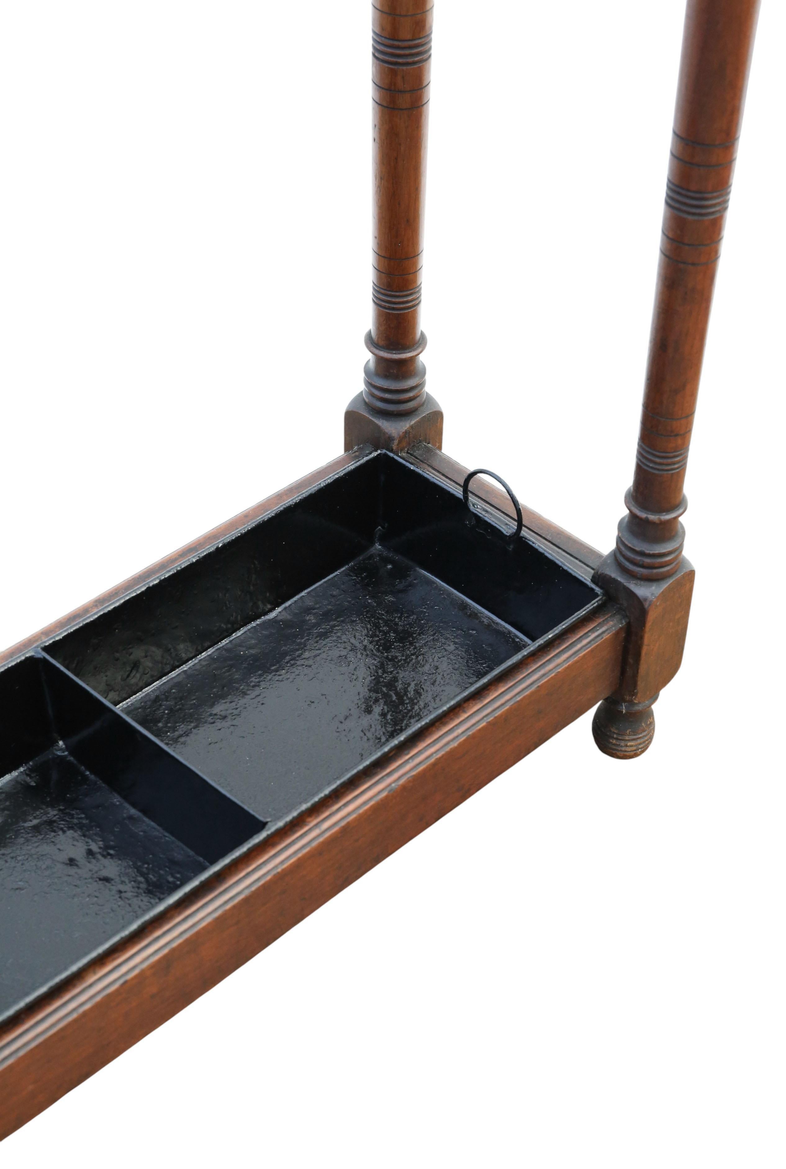 Britannique The A.I.C C. Antique c.1900 Mahogany Stick and Umbrella Stand - Fine Quality Country House en vente