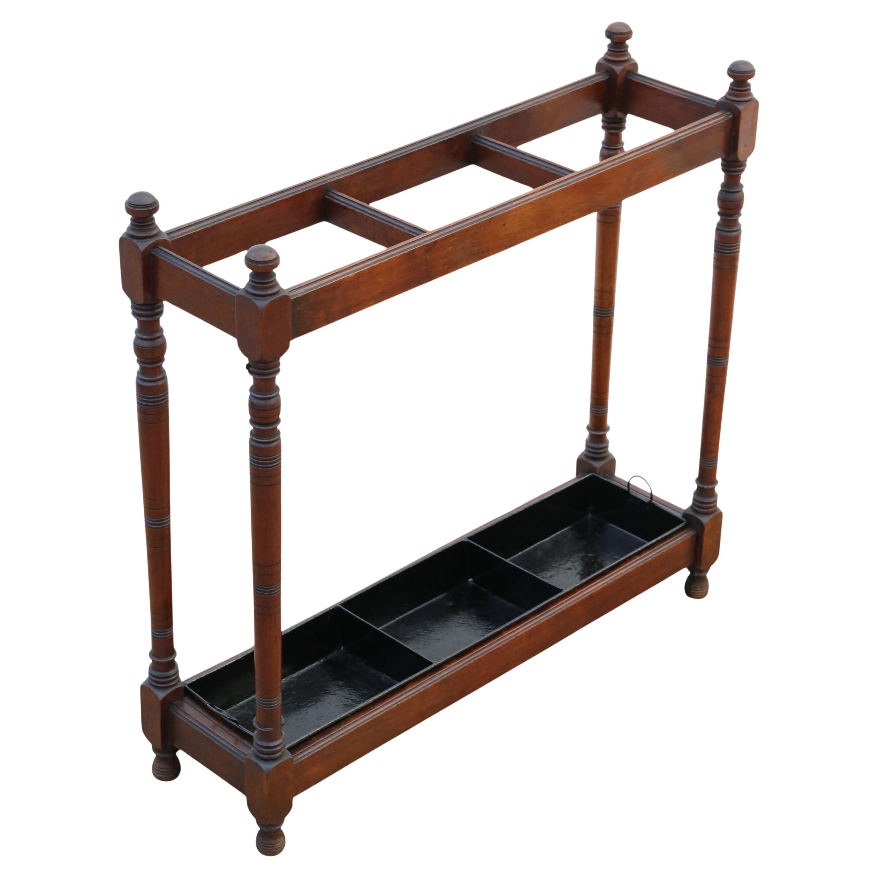 Antique c.1900 Mahogany Stick and Umbrella Stand – Fine Quality Country House