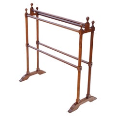 Antique C1900 Walnut Towel Rail Stand – Walnut Furniture